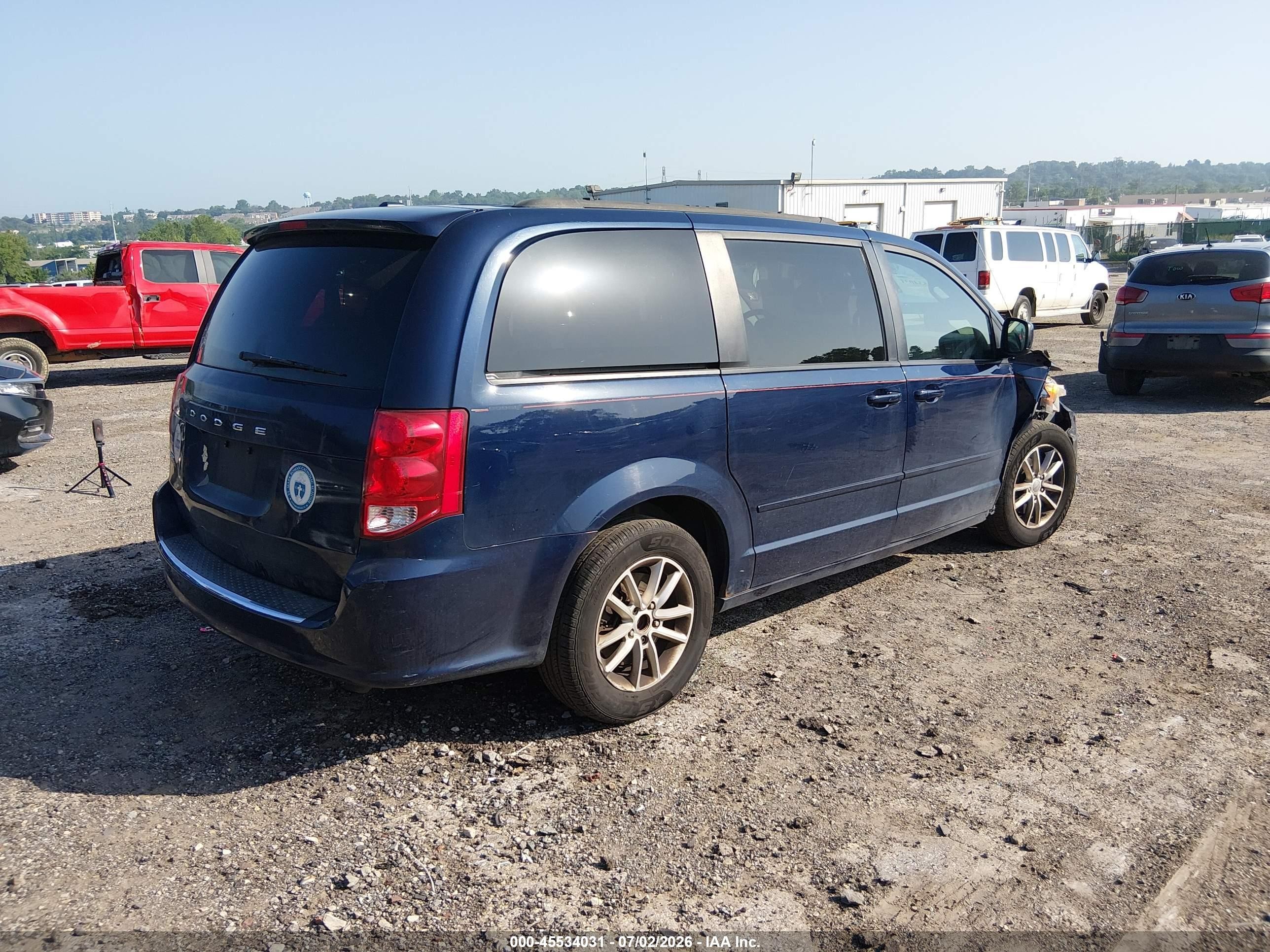 2013 Dodge Grand Caravan Sxt Blue vin: 2C4RDGCG5DR567989