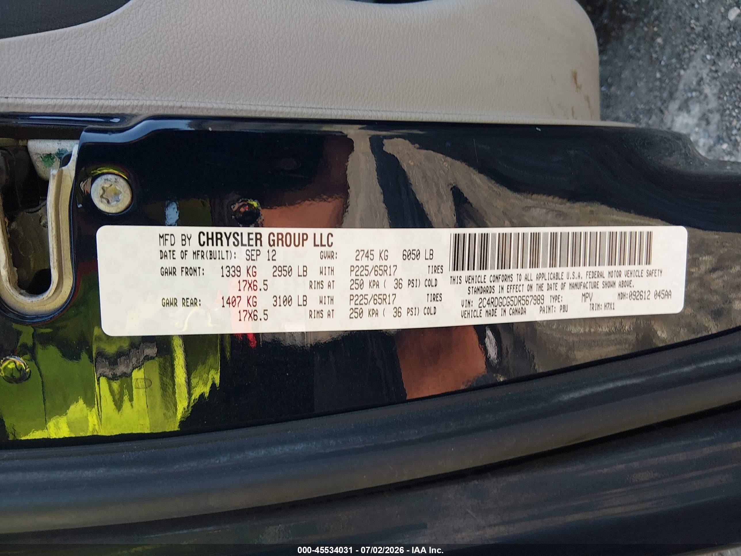 2013 Dodge Grand Caravan Sxt Blue vin: 2C4RDGCG5DR567989