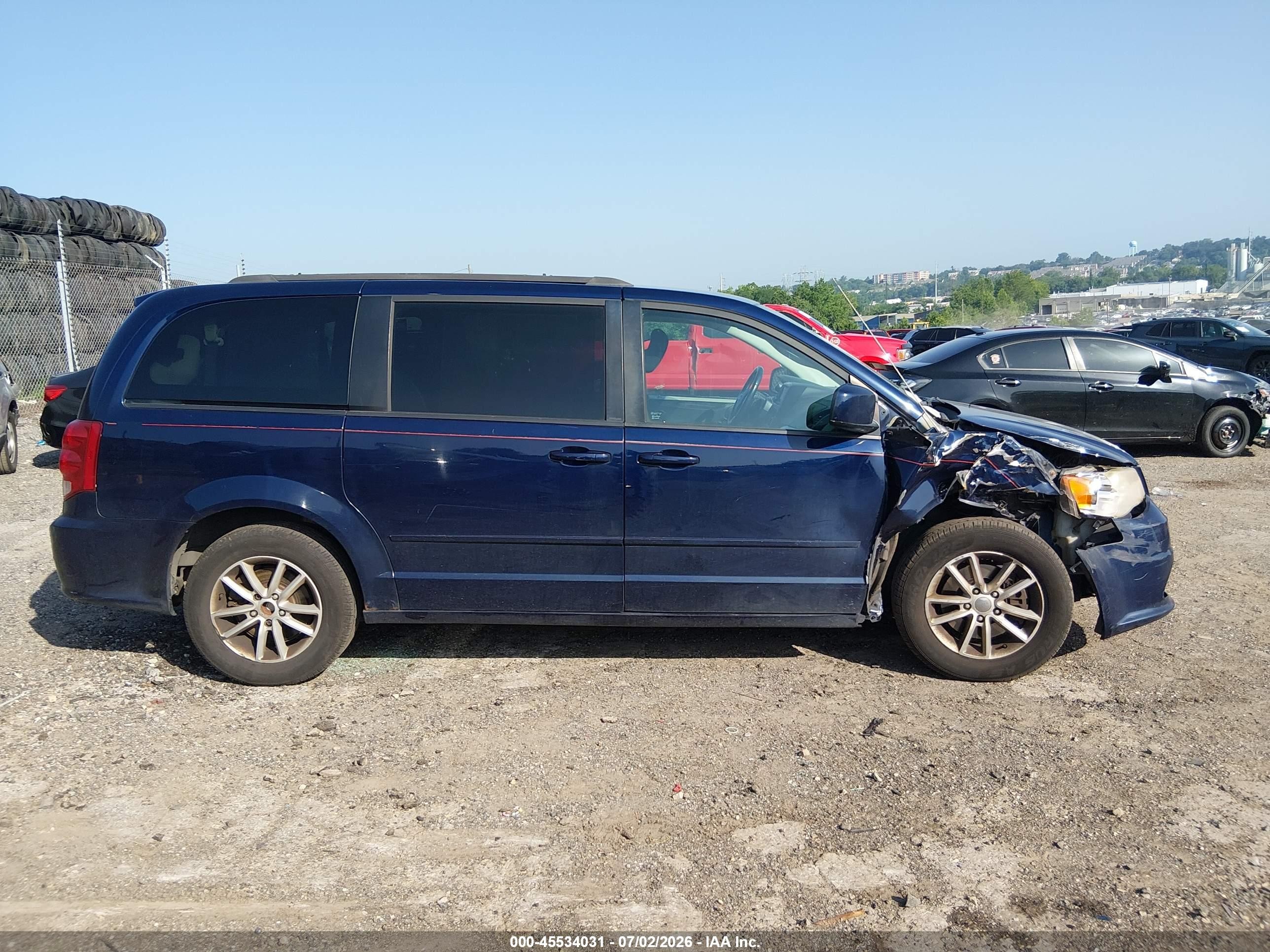 2013 Dodge Grand Caravan Sxt Blue vin: 2C4RDGCG5DR567989