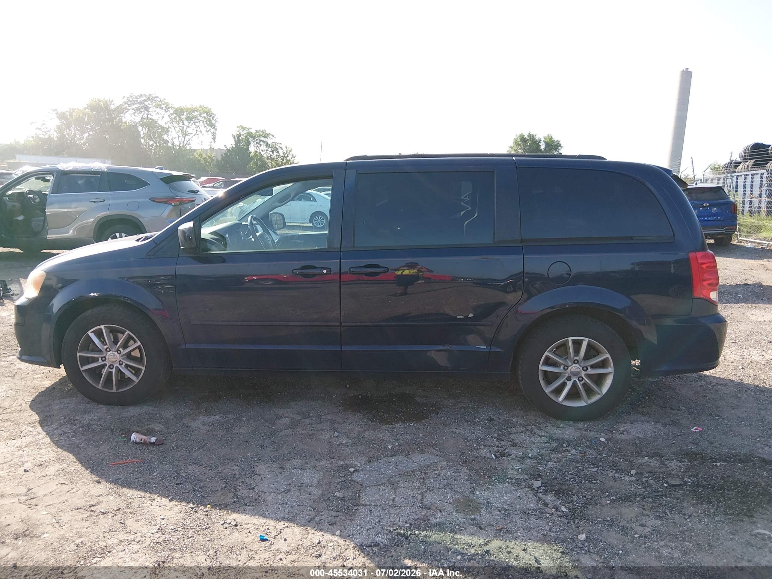 2013 Dodge Grand Caravan Sxt Blue vin: 2C4RDGCG5DR567989