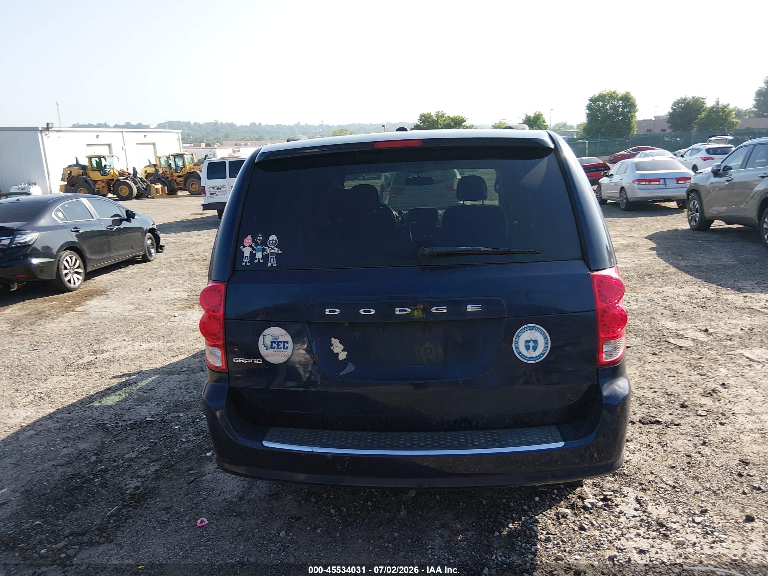 2013 Dodge Grand Caravan Sxt Blue vin: 2C4RDGCG5DR567989