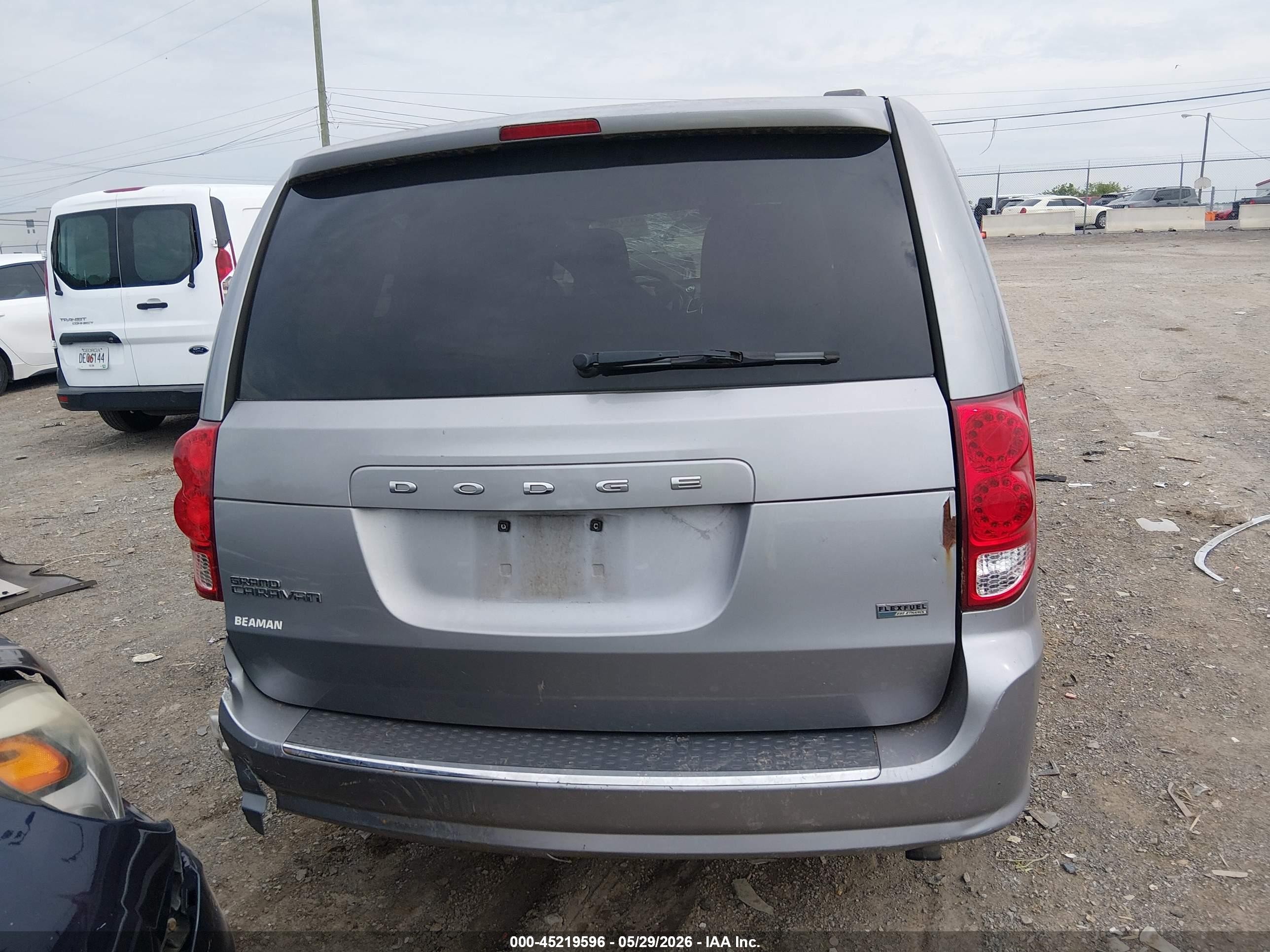 2013 Dodge Grand Caravan Sxt Silver vin: 2C4RDGCG5DR580905
