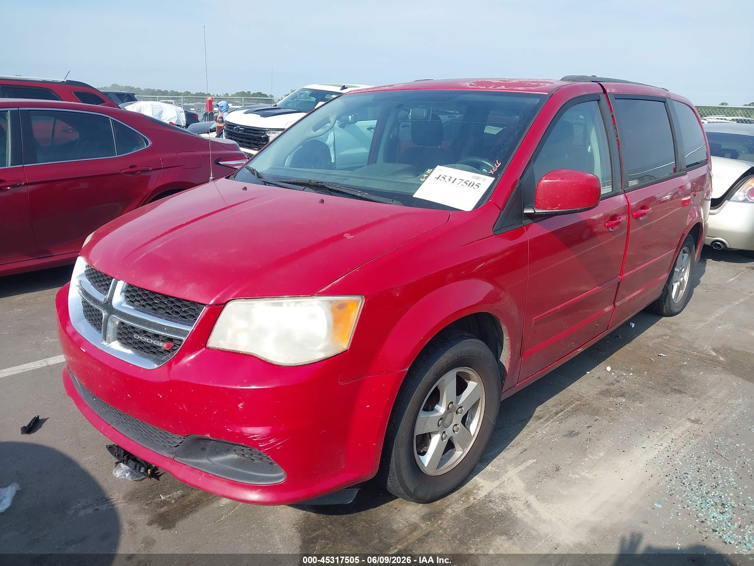 2013 Dodge Grand Caravan Sxt Red vin: 2C4RDGCG5DR611540