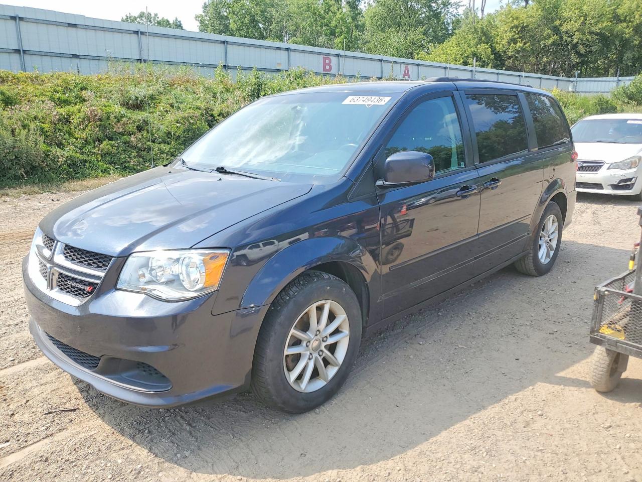 2013 Dodge Grand Caravan Sxt Gray vin: 2C4RDGCG5DR644053