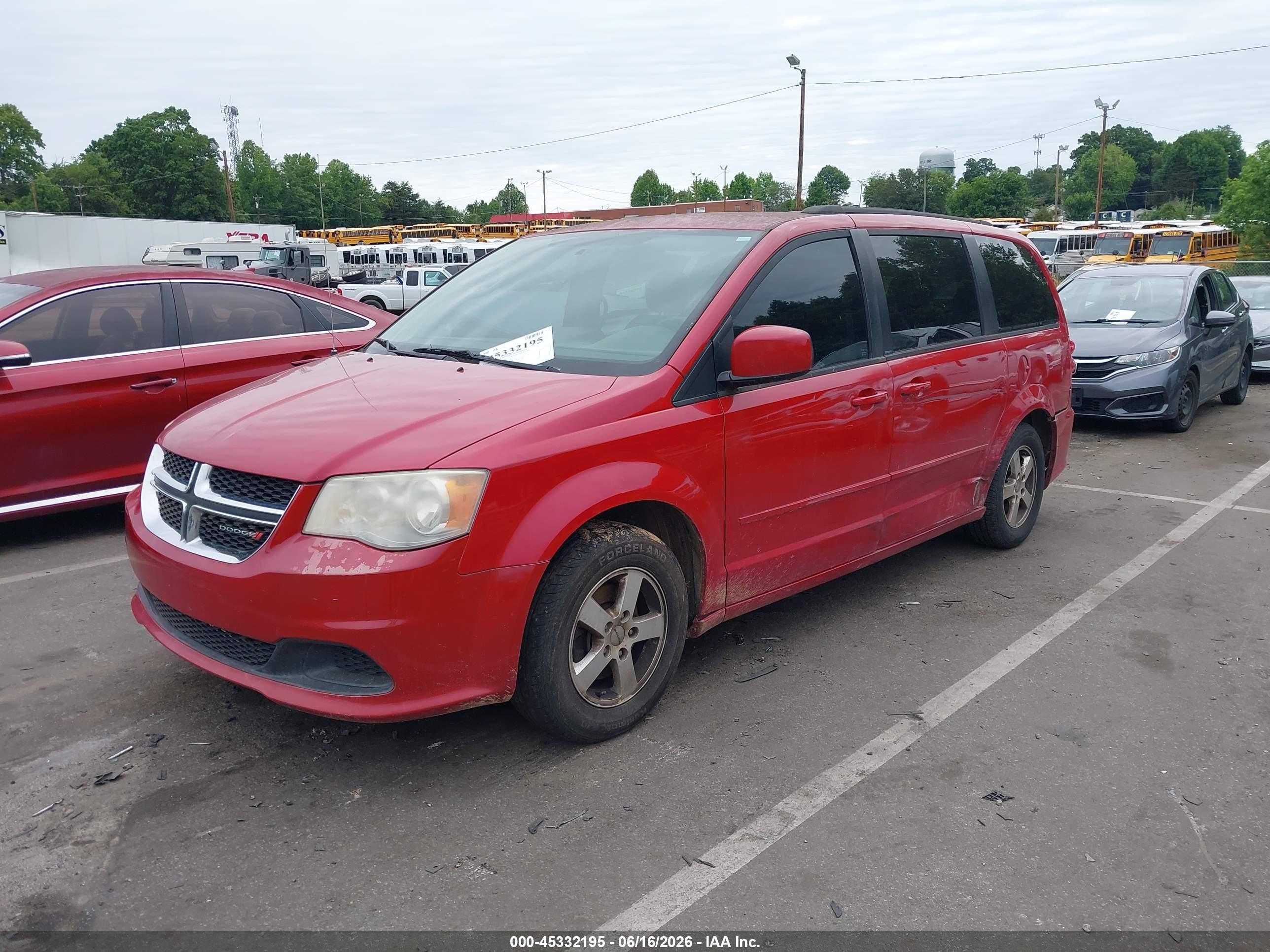 2013 Dodge Grand Caravan Sxt Red vin: 2C4RDGCG5DR654646
