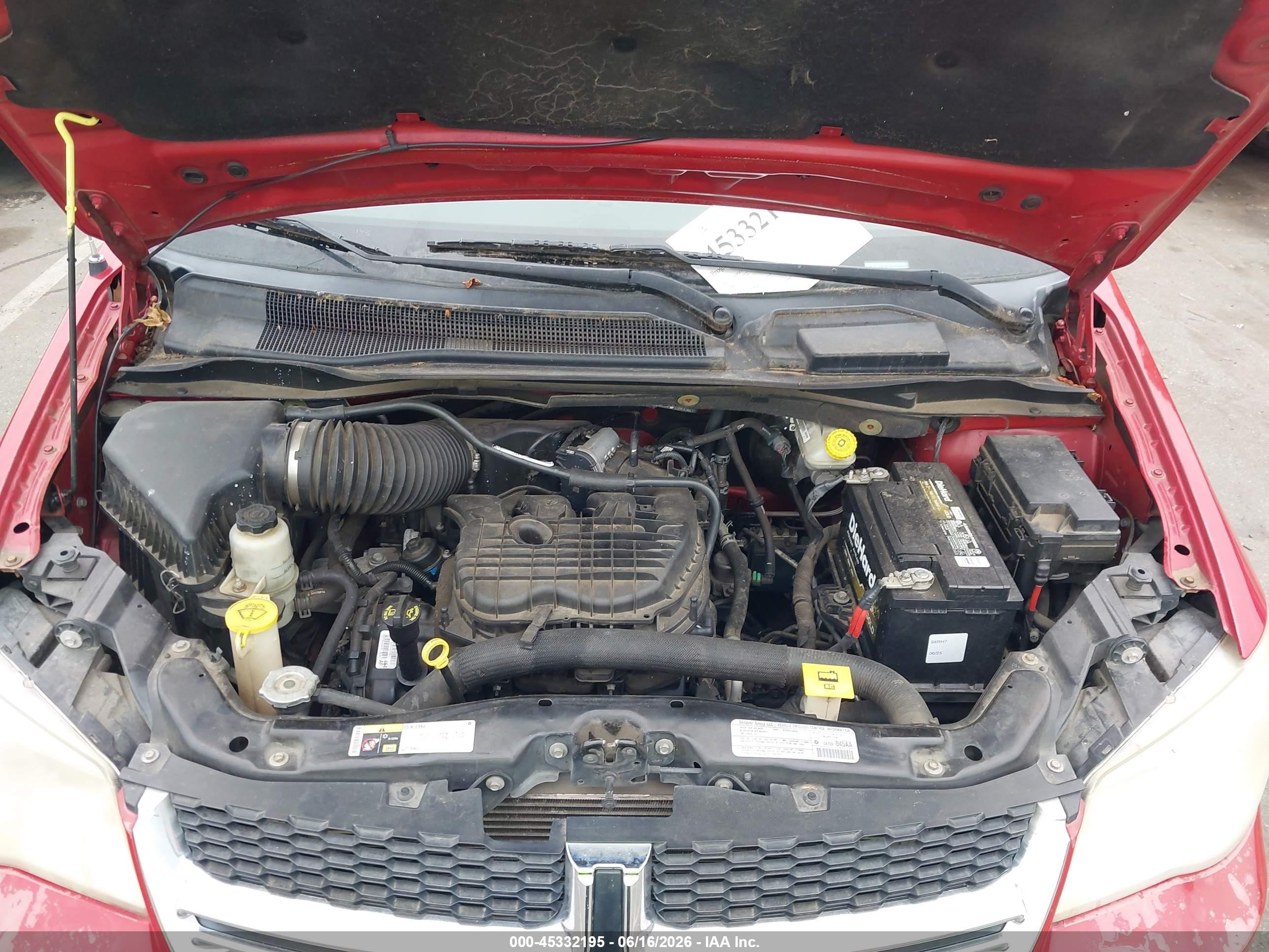 2013 Dodge Grand Caravan Sxt Red vin: 2C4RDGCG5DR654646