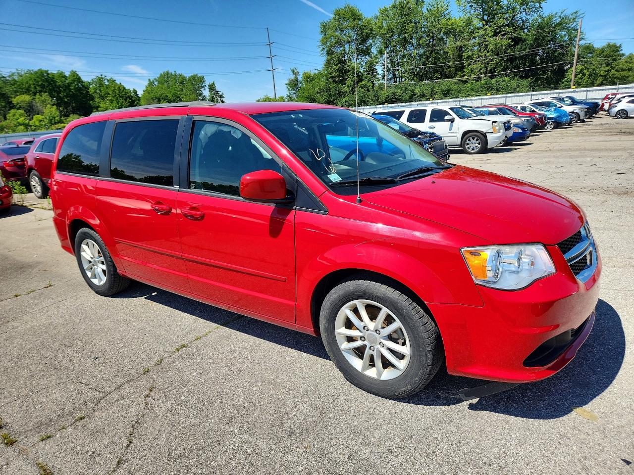 2013 Dodge Grand Caravan Sxt Red vin: 2C4RDGCG5DR661838