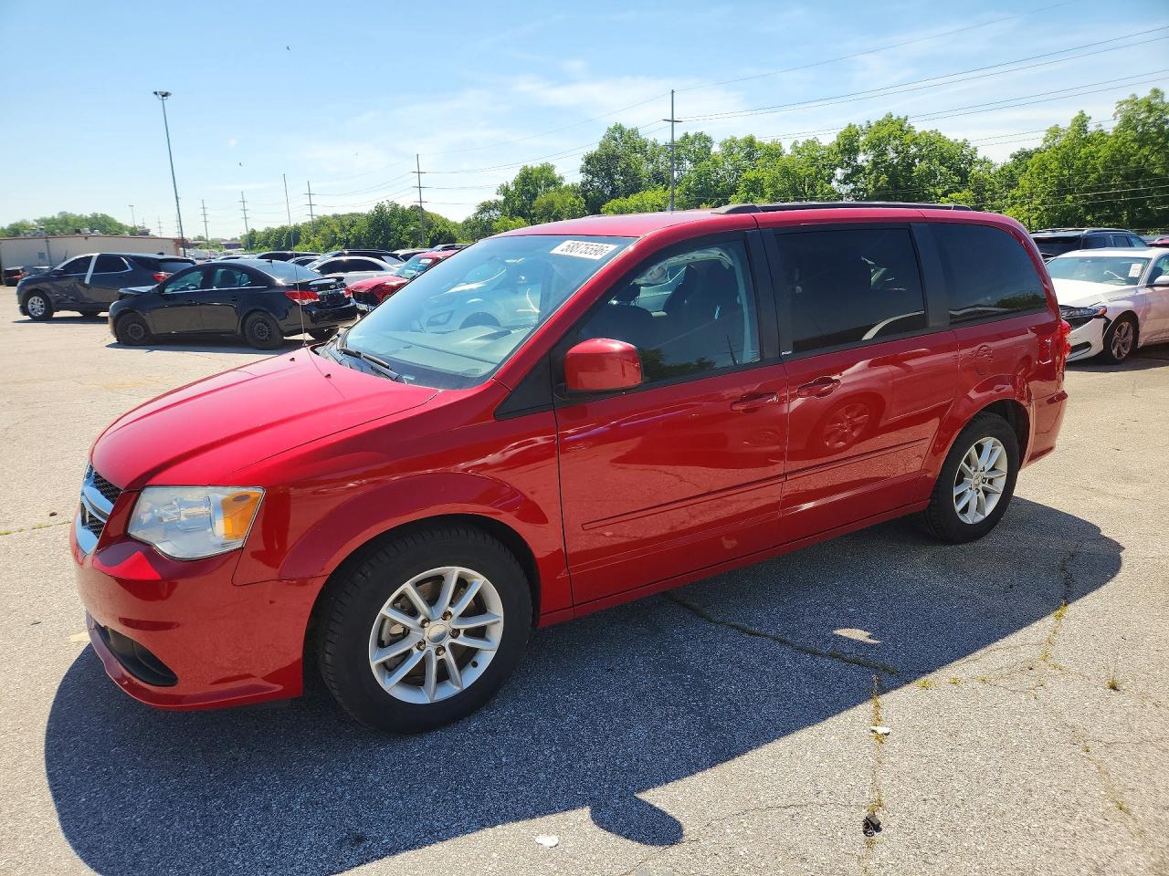 2013 Dodge Grand Caravan Sxt Red vin: 2C4RDGCG5DR661838