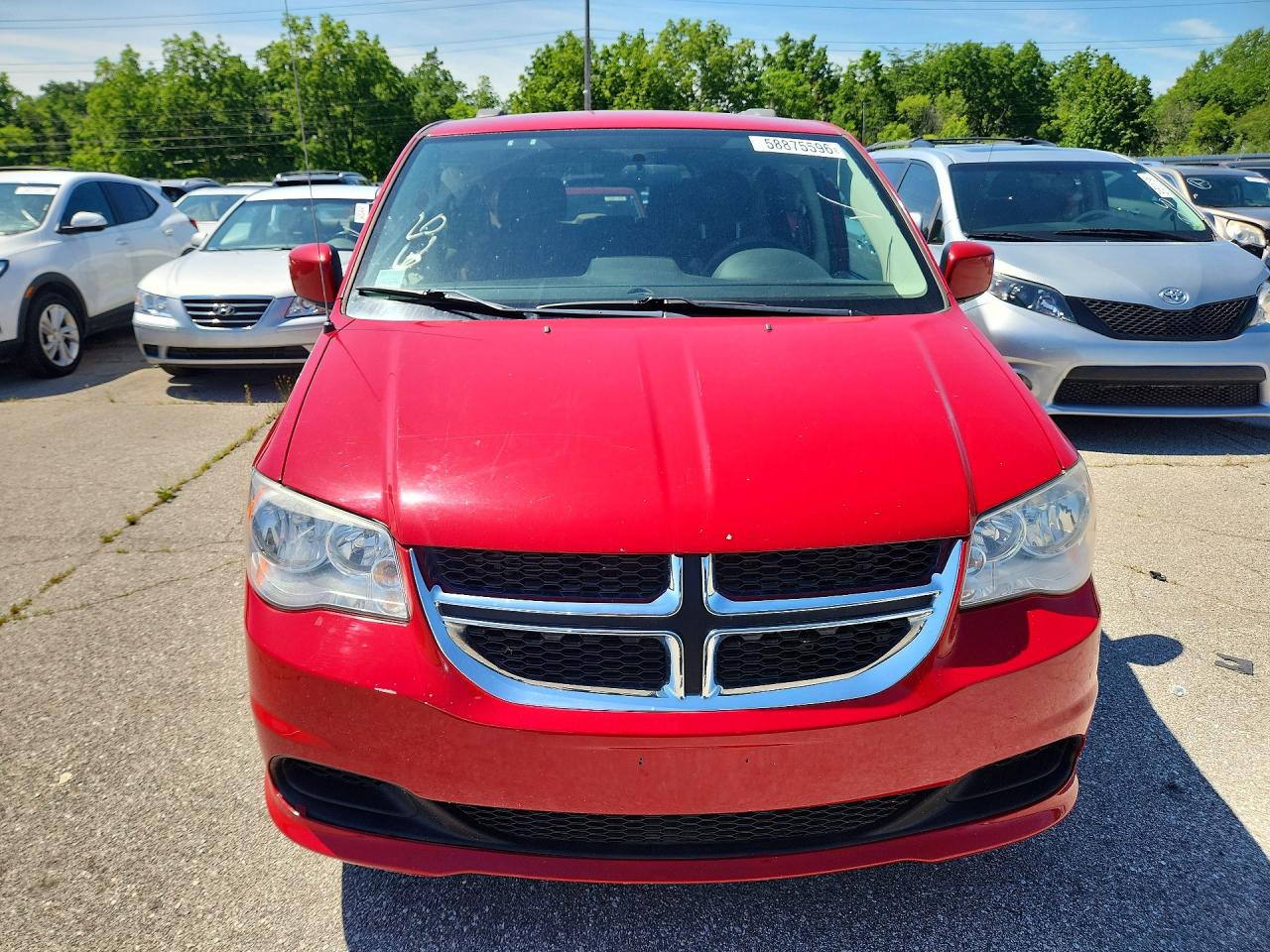 2013 Dodge Grand Caravan Sxt Red vin: 2C4RDGCG5DR661838