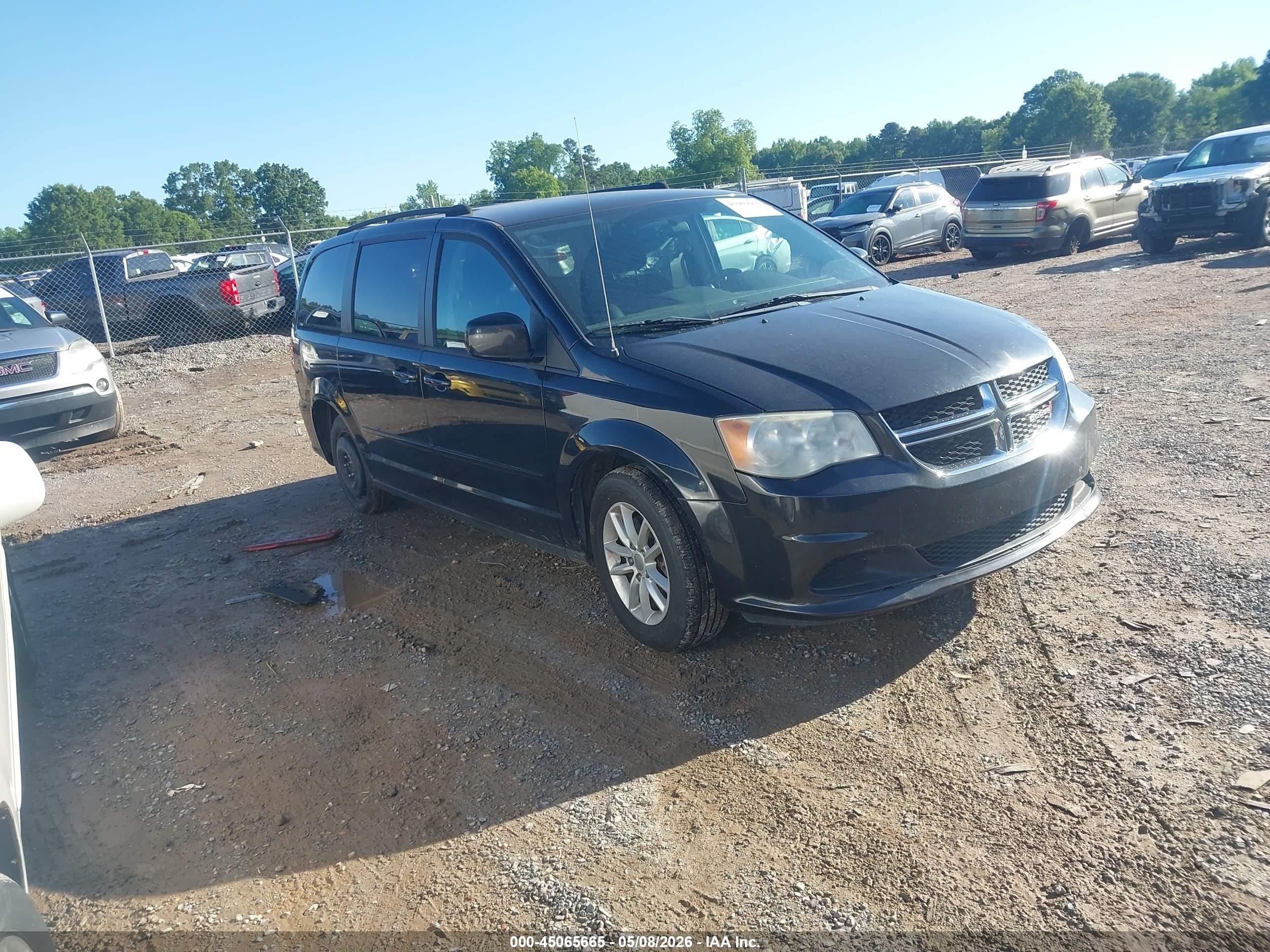 2013 Dodge Grand Caravan Sxt Black vin: 2C4RDGCG5DR719219