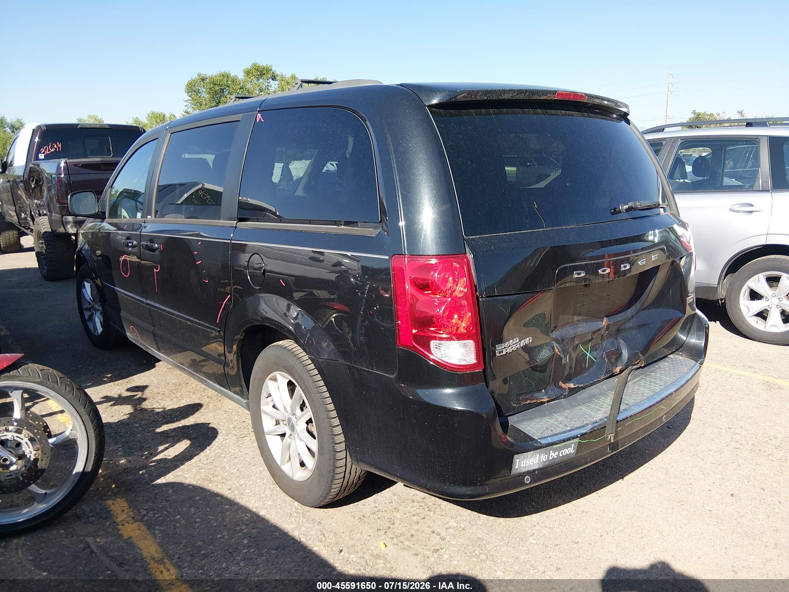 2013 Dodge Grand Caravan Sxt Blue vin: 2C4RDGCG5DR740247