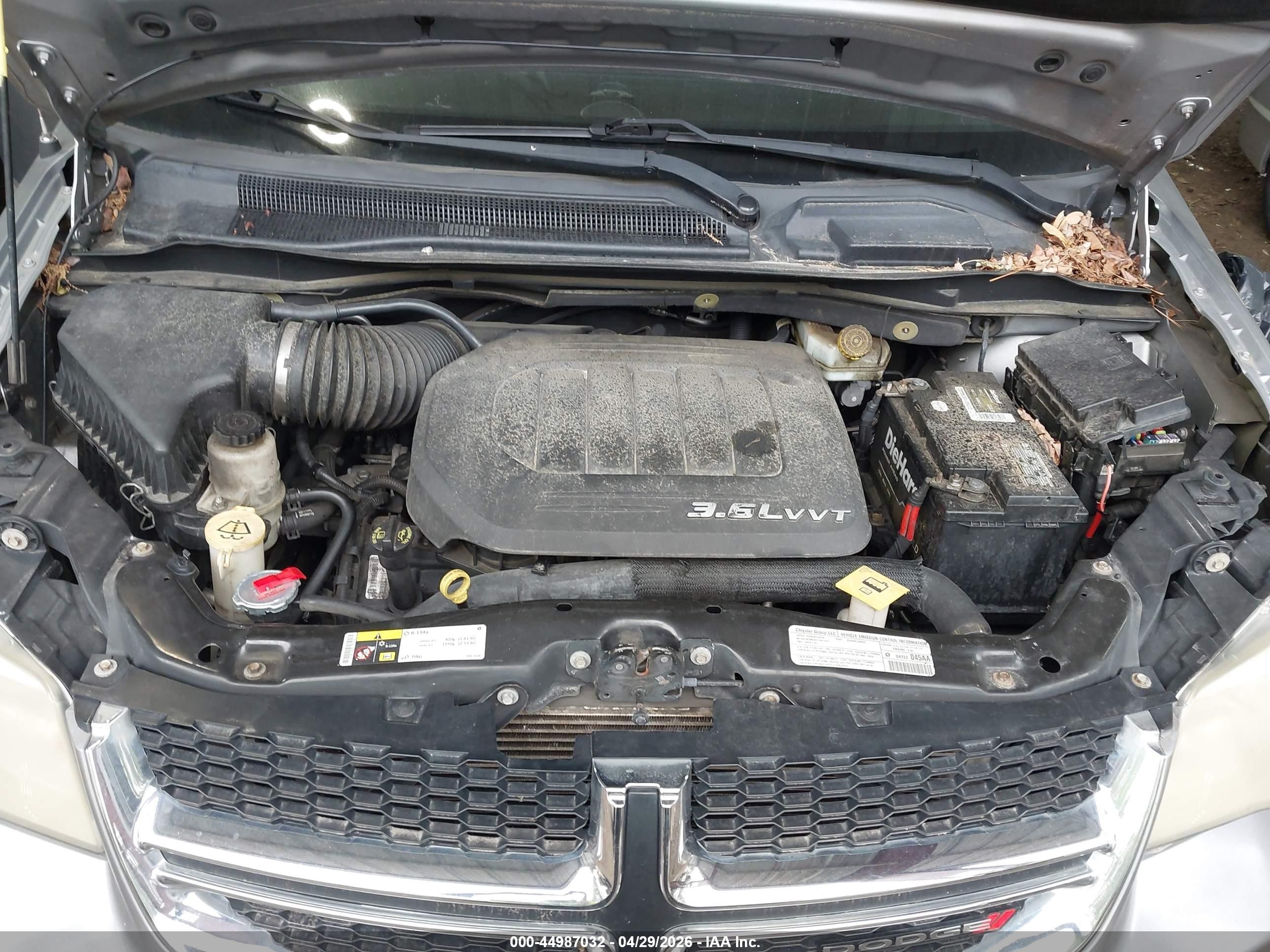 2013 Dodge Grand Caravan Sxt Gray vin: 2C4RDGCG5DR752060