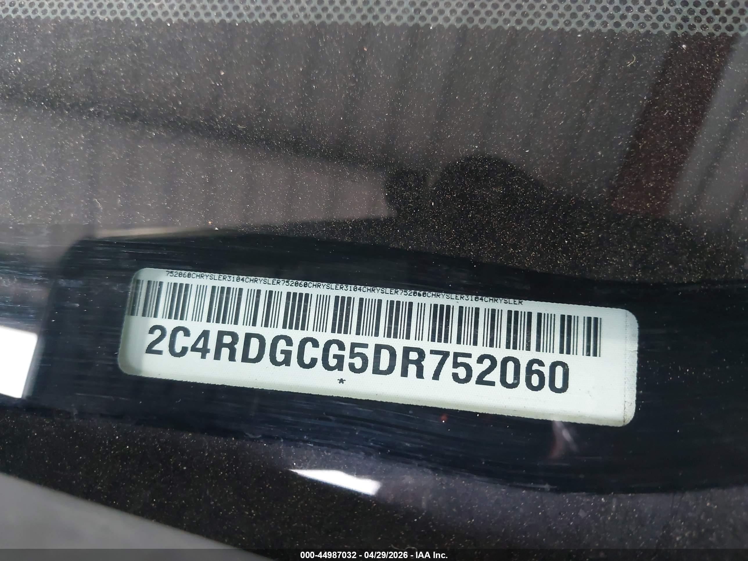 2013 Dodge Grand Caravan Sxt Gray vin: 2C4RDGCG5DR752060