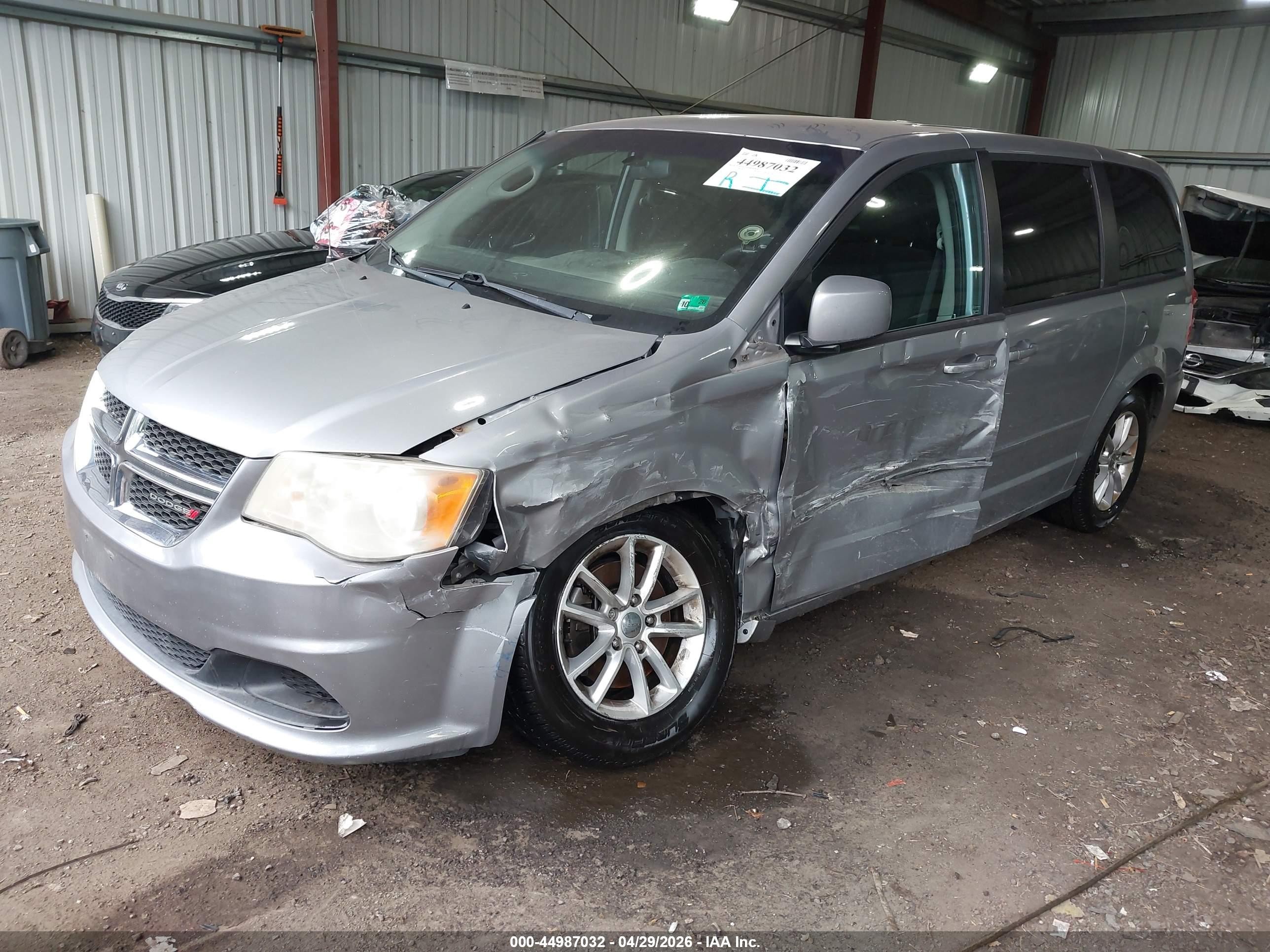2013 Dodge Grand Caravan Sxt Gray vin: 2C4RDGCG5DR752060