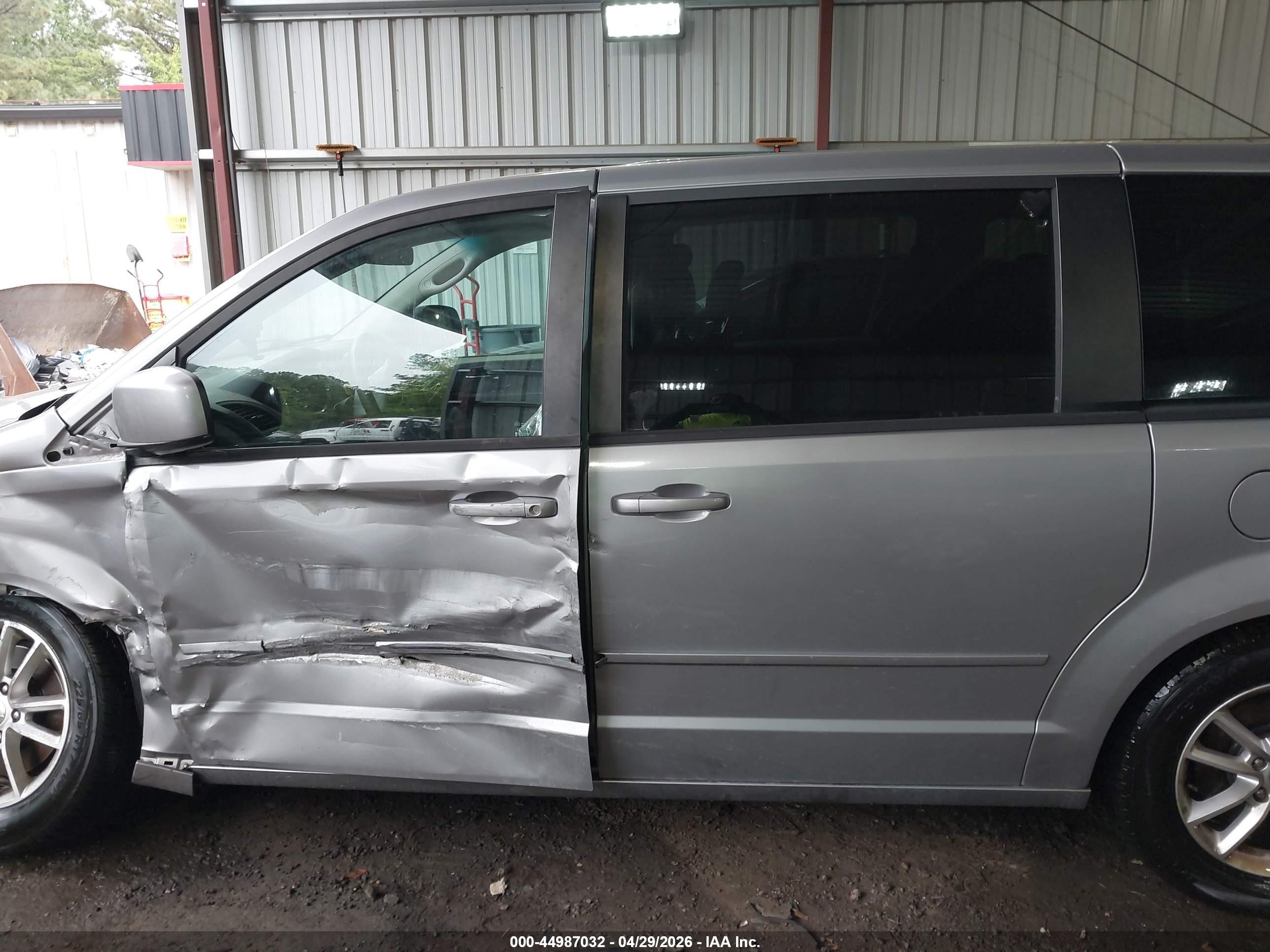 2013 Dodge Grand Caravan Sxt Gray vin: 2C4RDGCG5DR752060