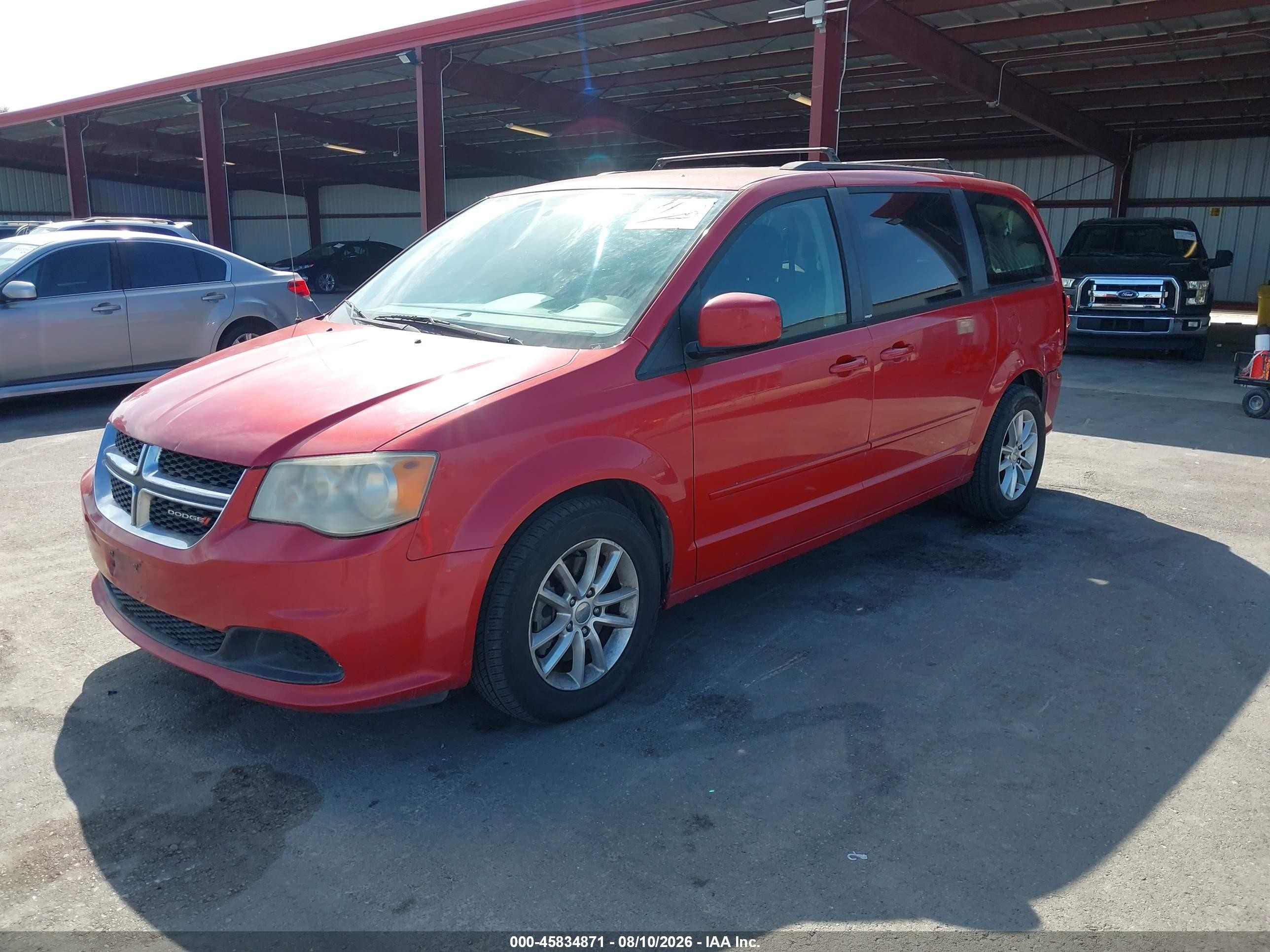 2013 Dodge Grand Caravan Sxt Red vin: 2C4RDGCG5DR758361