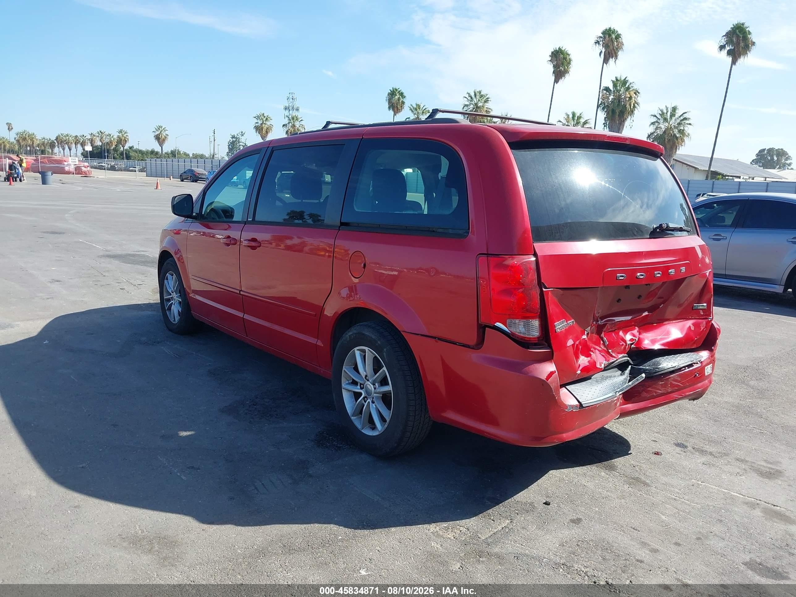 2013 Dodge Grand Caravan Sxt Red vin: 2C4RDGCG5DR758361