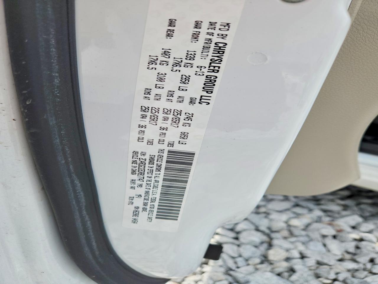 2013 Dodge Grand Caravan Sxt White vin: 2C4RDGCG5DR817747