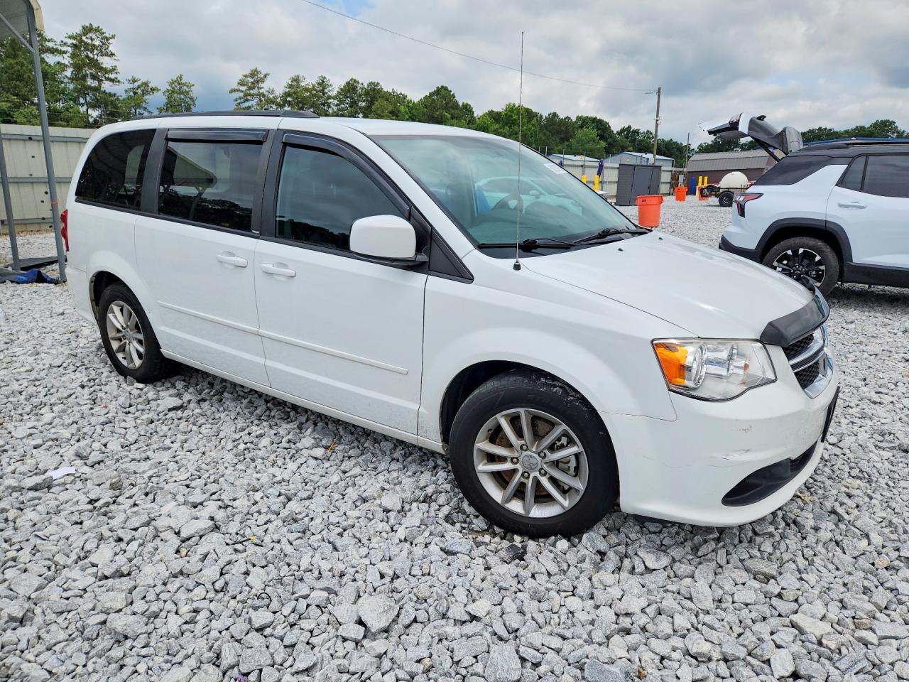 2013 Dodge Grand Caravan Sxt White vin: 2C4RDGCG5DR817747