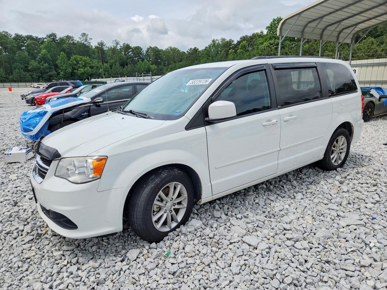 2013 Dodge Grand Caravan Sxt White vin: 2C4RDGCG5DR817747