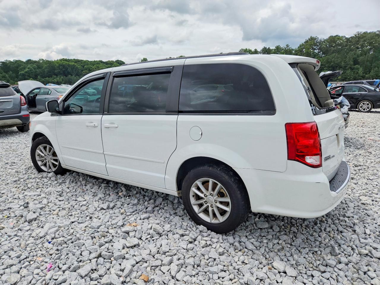 2013 Dodge Grand Caravan Sxt White vin: 2C4RDGCG5DR817747