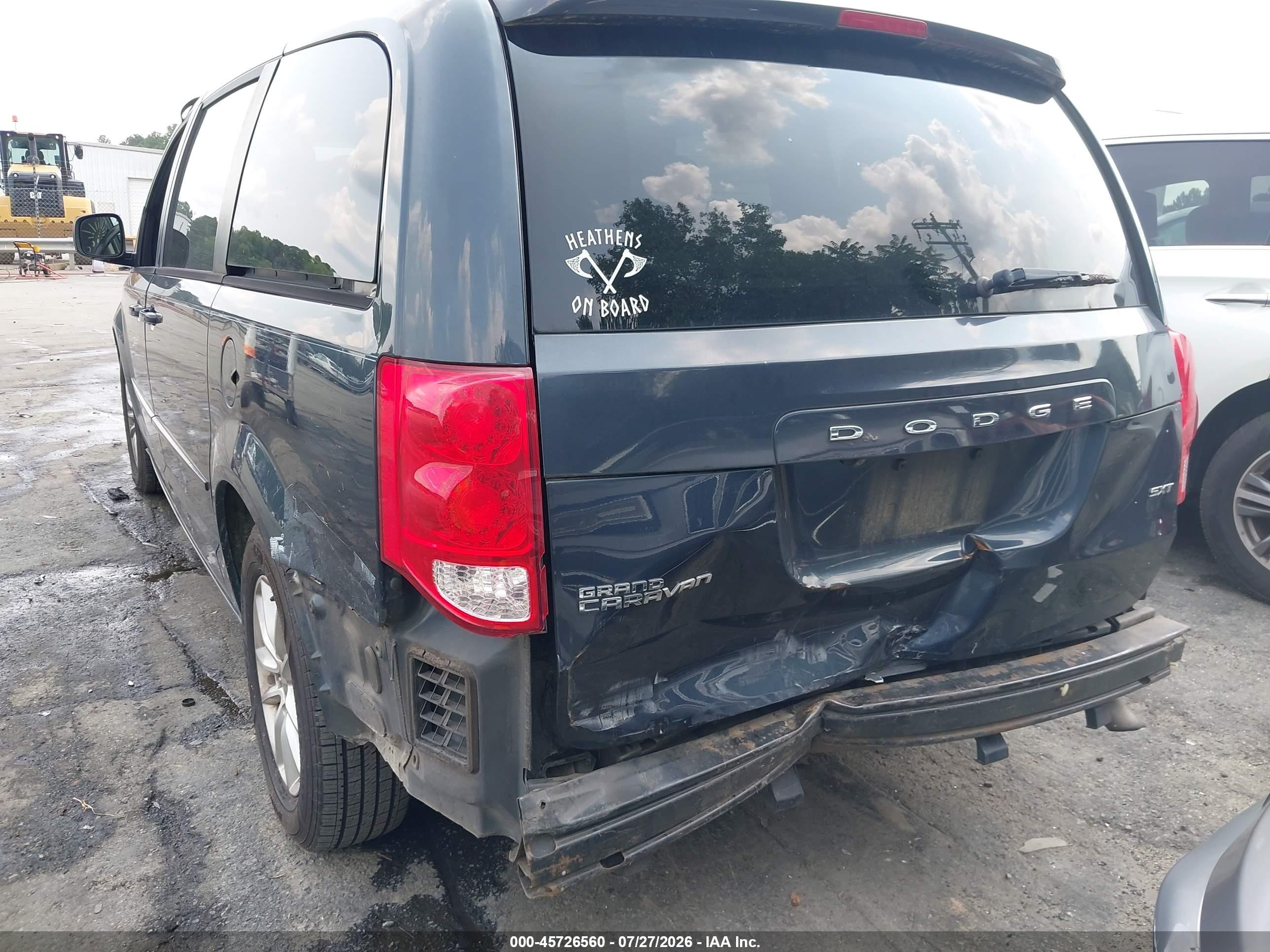 2014 Dodge Grand Caravan Sxt Dark Blue vin: 2C4RDGCG5ER150289