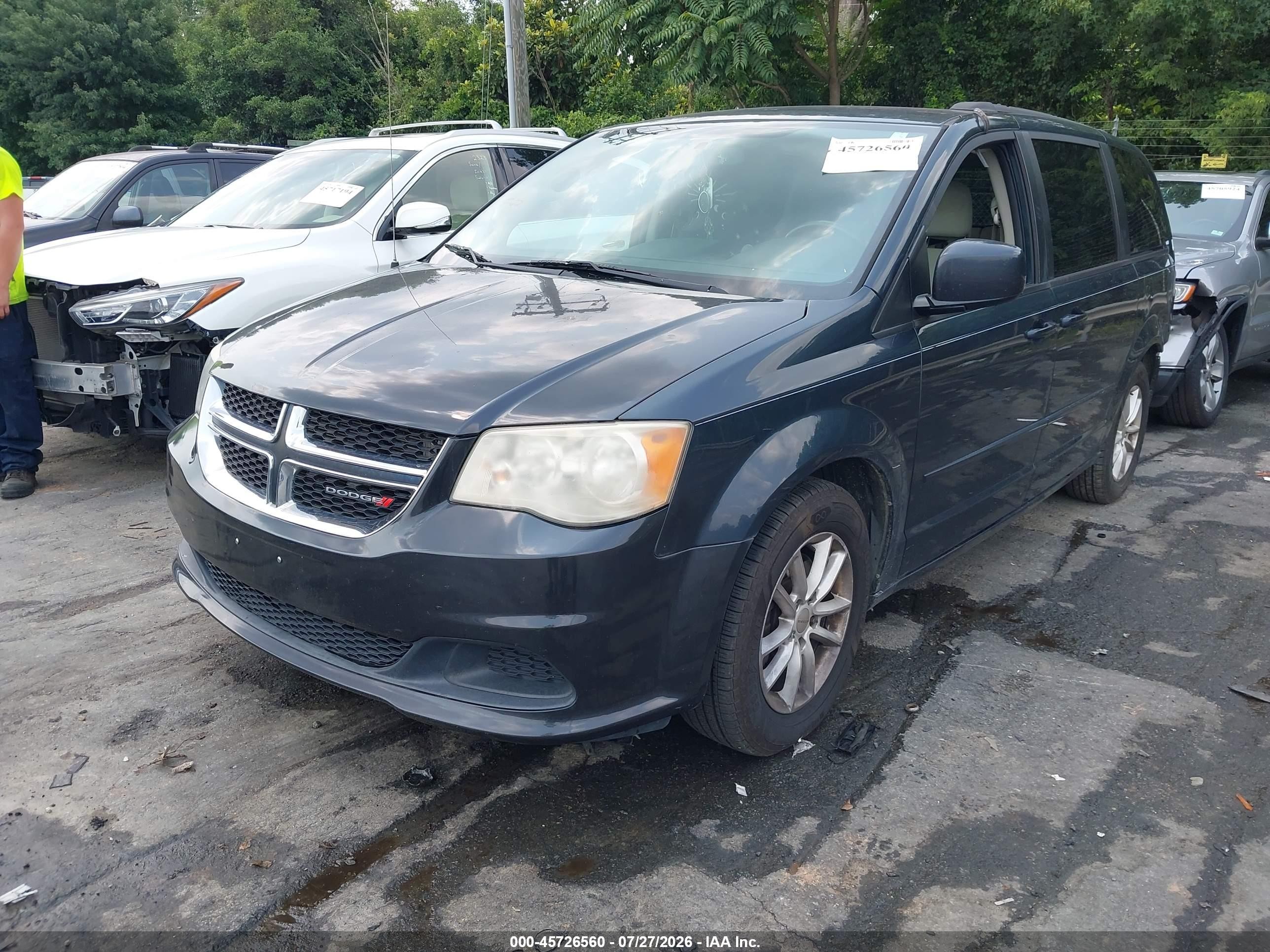 2014 Dodge Grand Caravan Sxt Dark Blue vin: 2C4RDGCG5ER150289