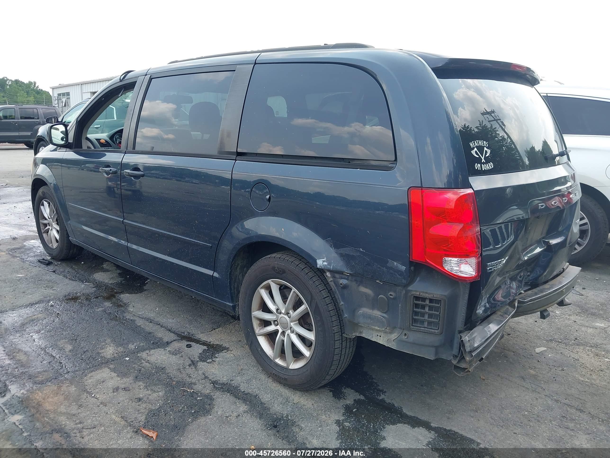 2014 Dodge Grand Caravan Sxt Dark Blue vin: 2C4RDGCG5ER150289