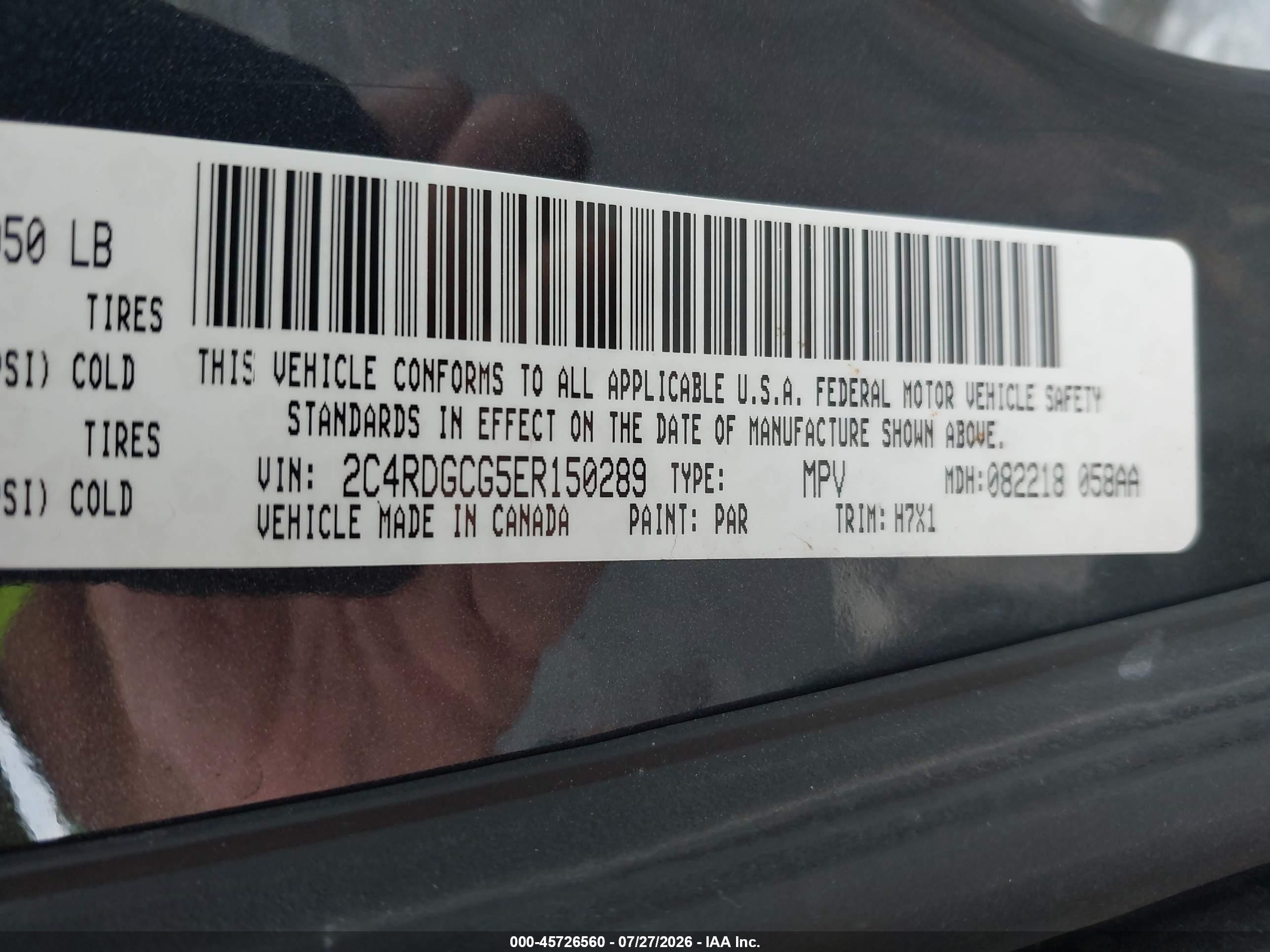 2014 Dodge Grand Caravan Sxt Dark Blue vin: 2C4RDGCG5ER150289