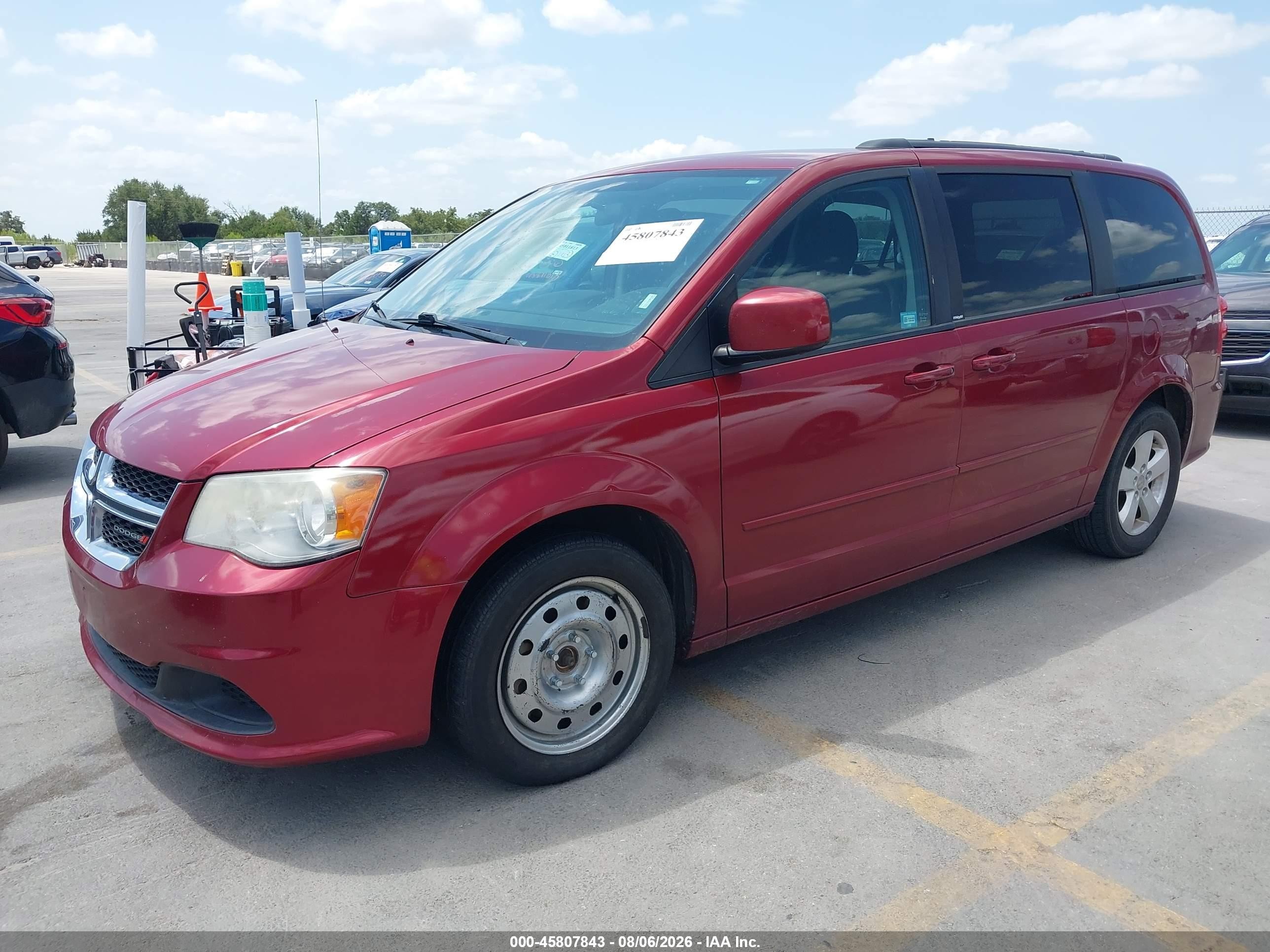 2014 Dodge Grand Caravan Sxt Red vin: 2C4RDGCG5ER213939