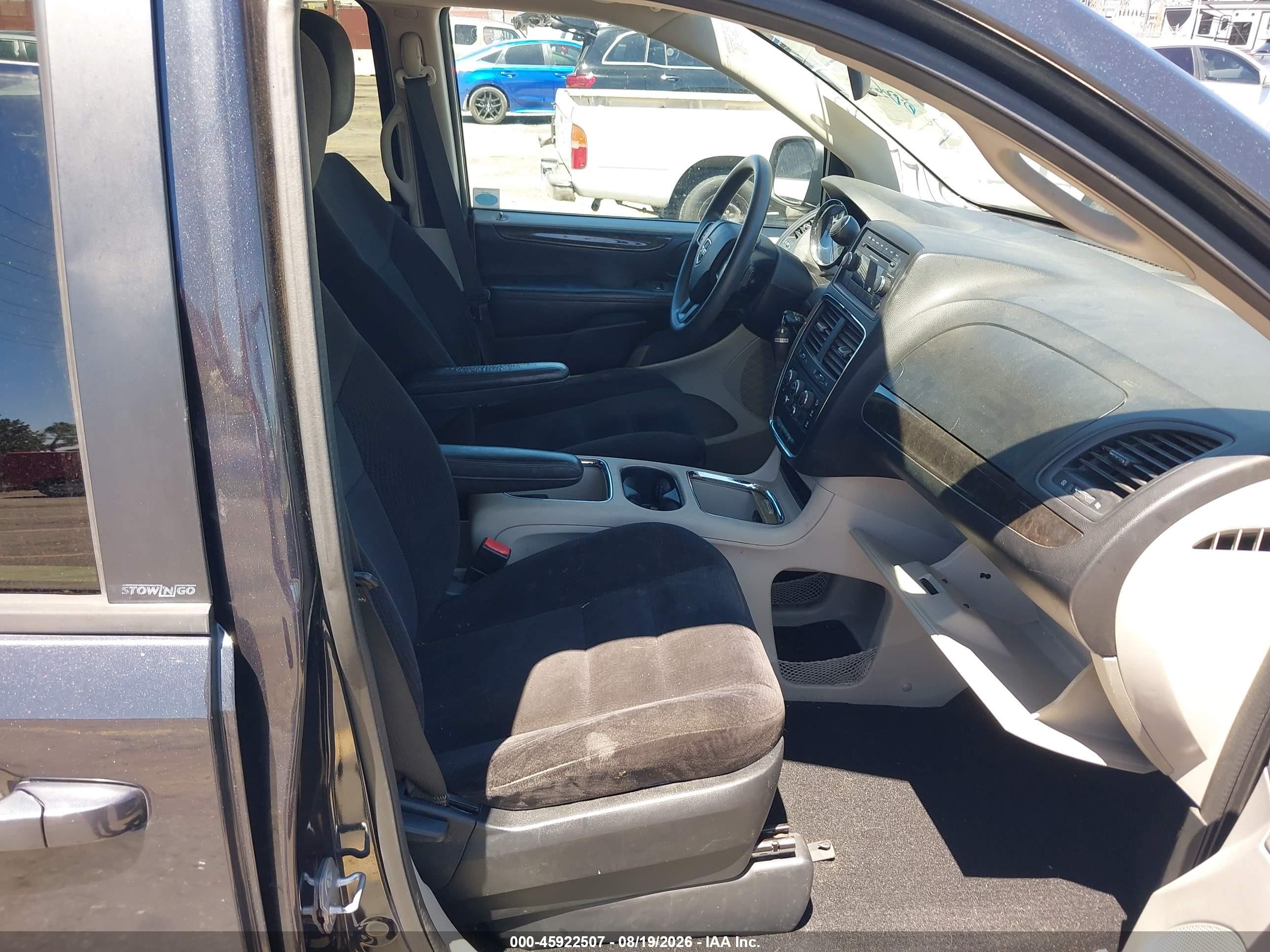 2014 Dodge Grand Caravan Sxt Blue vin: 2C4RDGCG5ER213987