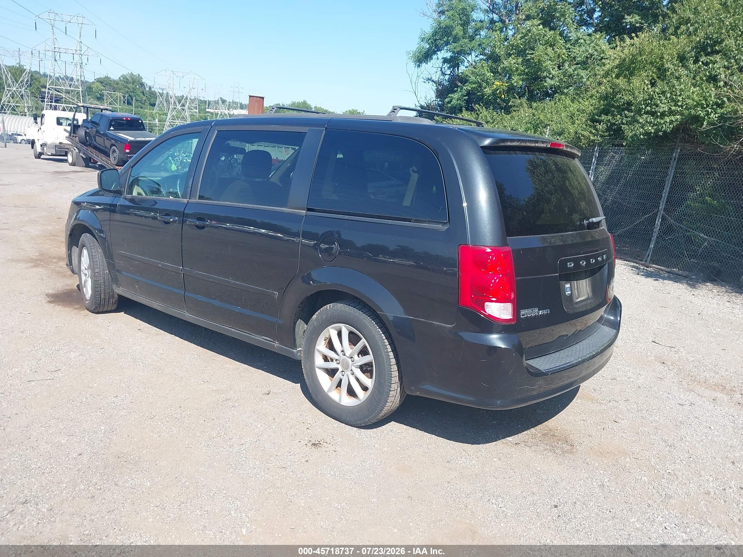 2014 Dodge Grand Caravan Sxt Black vin: 2C4RDGCG5ER245466