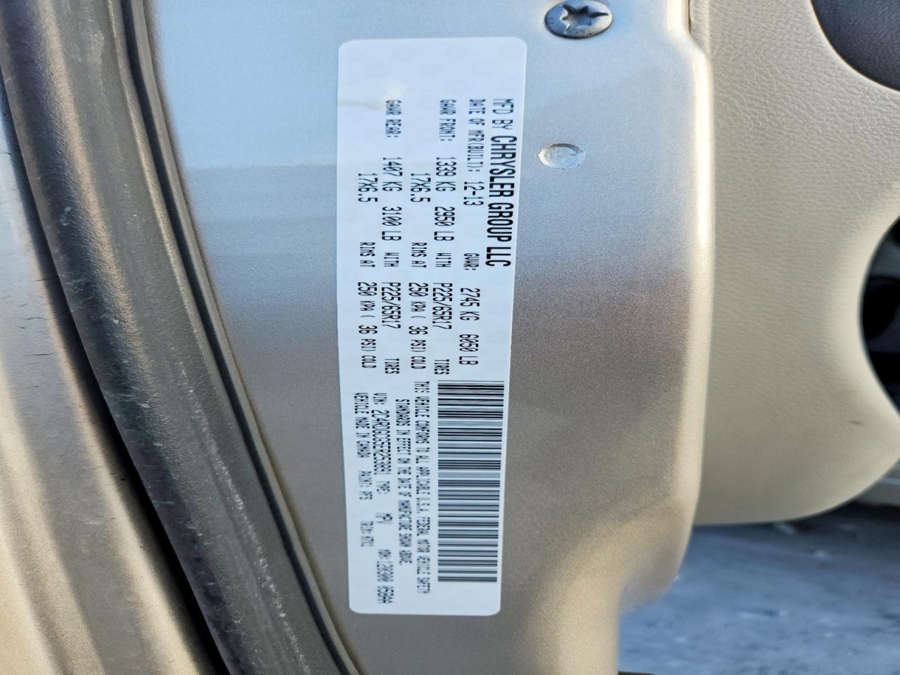 2014 Dodge Grand Caravan Sxt Gold vin: 2C4RDGCG5ER253891
