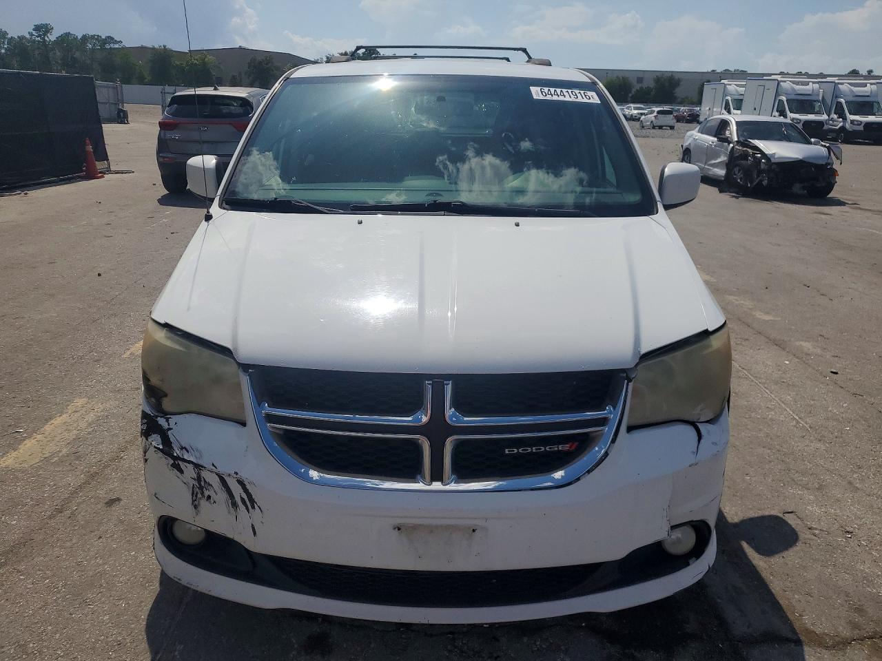 2014 Dodge Grand Caravan Sxt White vin: 2C4RDGCG5ER257777