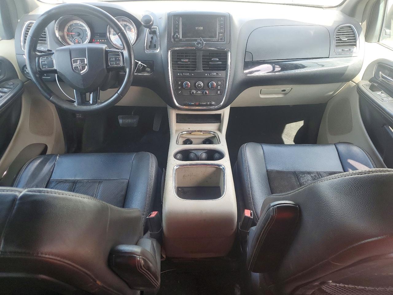 2014 Dodge Grand Caravan Sxt White vin: 2C4RDGCG5ER257777