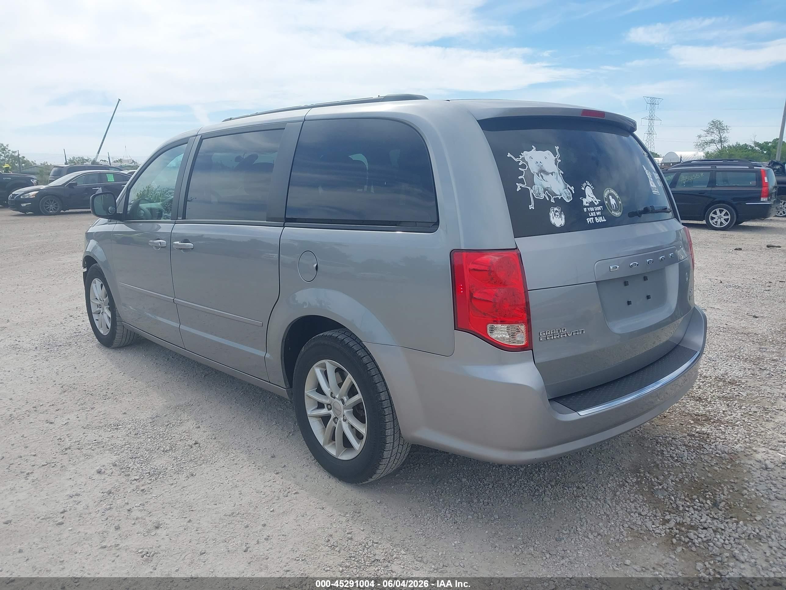 2014 Dodge Grand Caravan Sxt Silver vin: 2C4RDGCG5ER291721