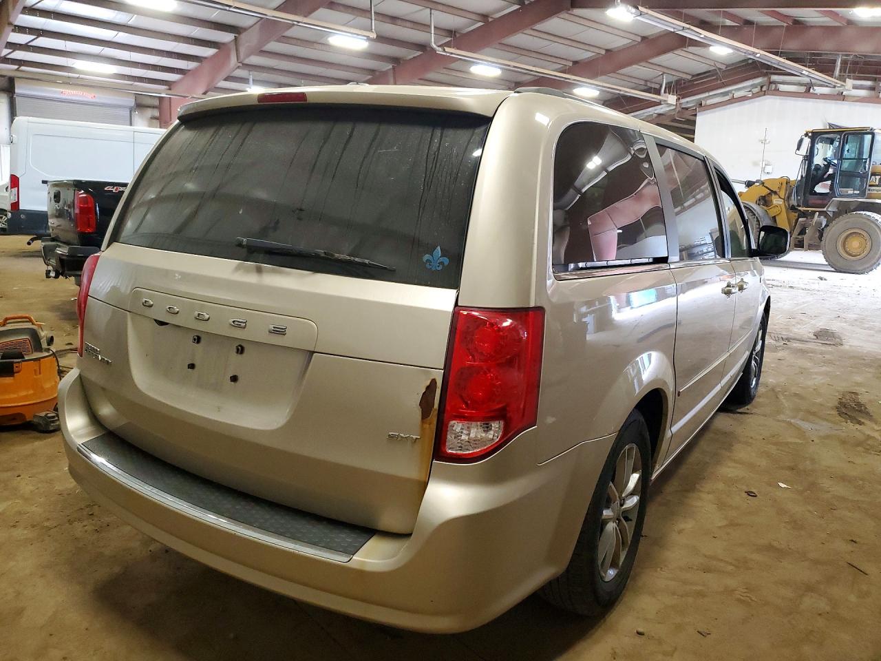 2014 Dodge Grand Caravan Sxt Cream vin: 2C4RDGCG5ER301597