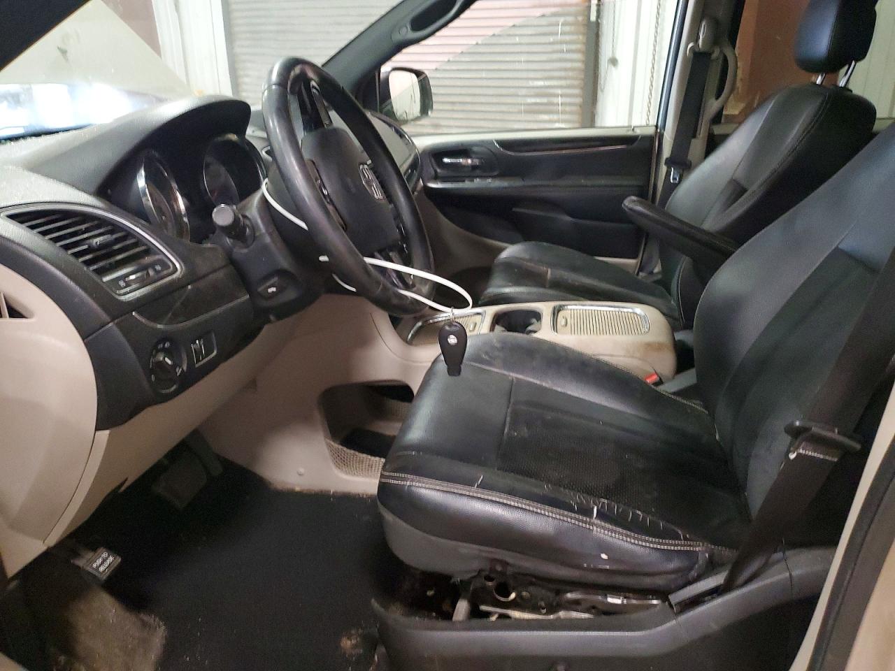 2014 Dodge Grand Caravan Sxt Cream vin: 2C4RDGCG5ER301597