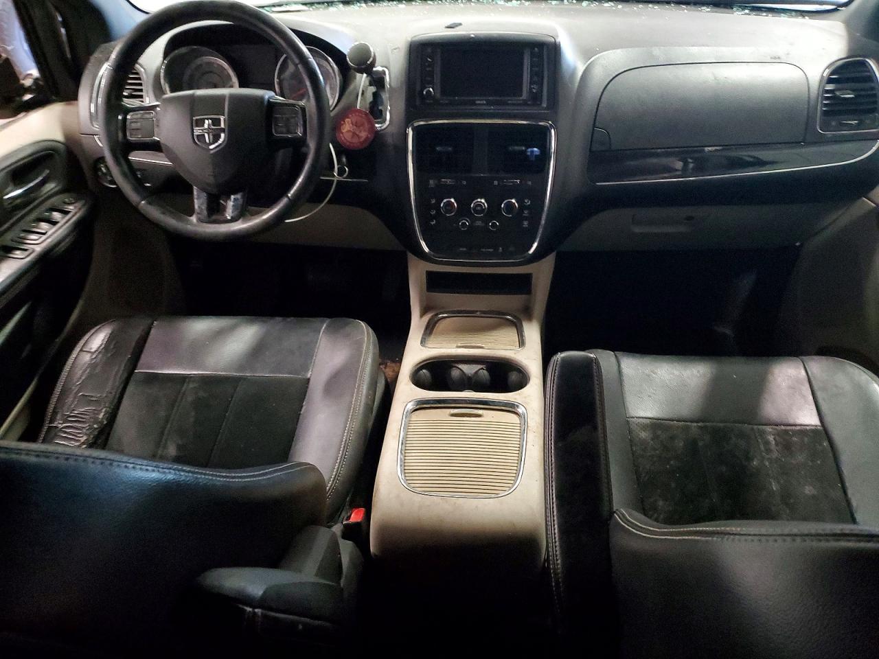2014 Dodge Grand Caravan Sxt Cream vin: 2C4RDGCG5ER301597