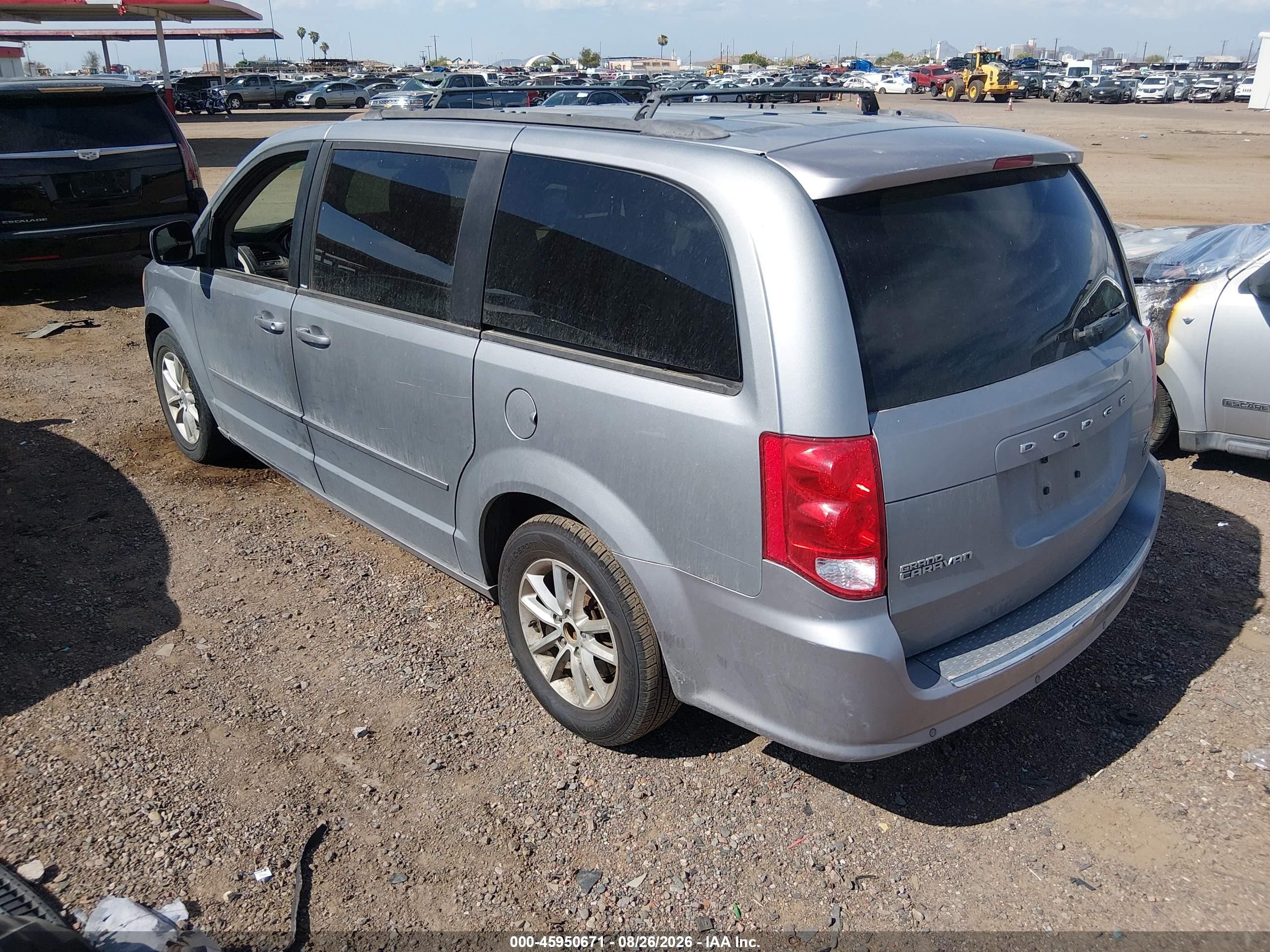 2014 Dodge Grand Caravan Sxt Silver vin: 2C4RDGCG5ER320067