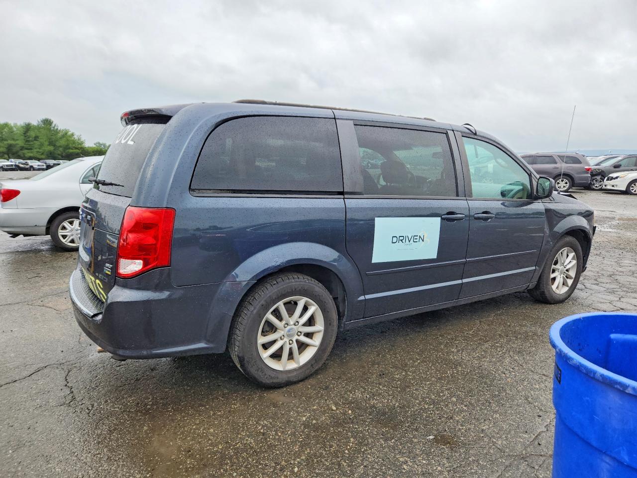 2014 Dodge Grand Caravan Sxt Blue vin: 2C4RDGCG5ER337211