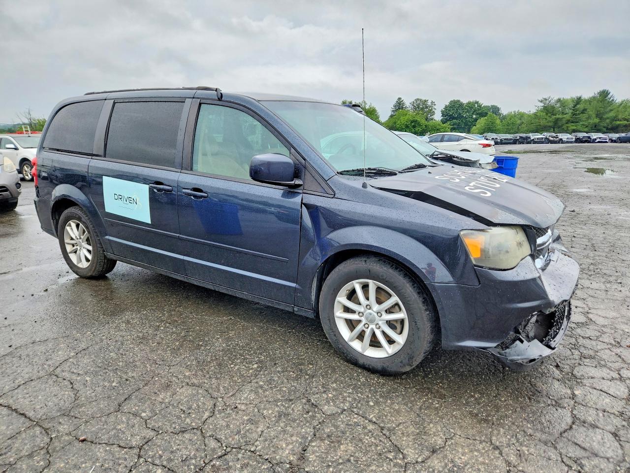 2014 Dodge Grand Caravan Sxt Blue vin: 2C4RDGCG5ER337211