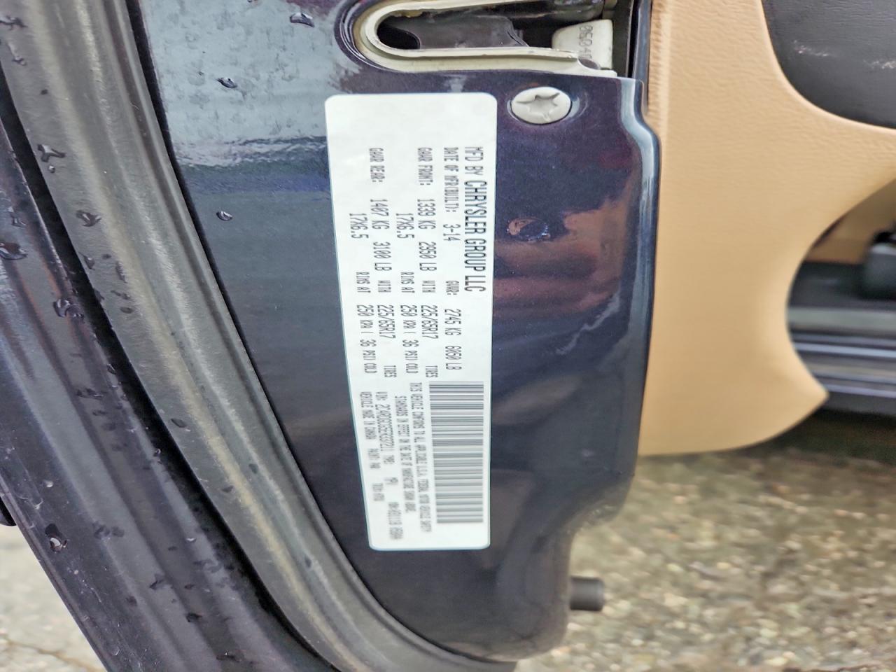 2014 Dodge Grand Caravan Sxt Blue vin: 2C4RDGCG5ER337211