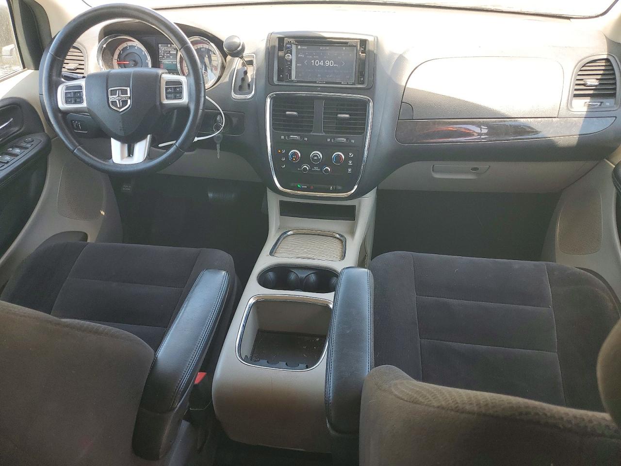 2014 Dodge Grand Caravan Sxt White vin: 2C4RDGCG5ER344885