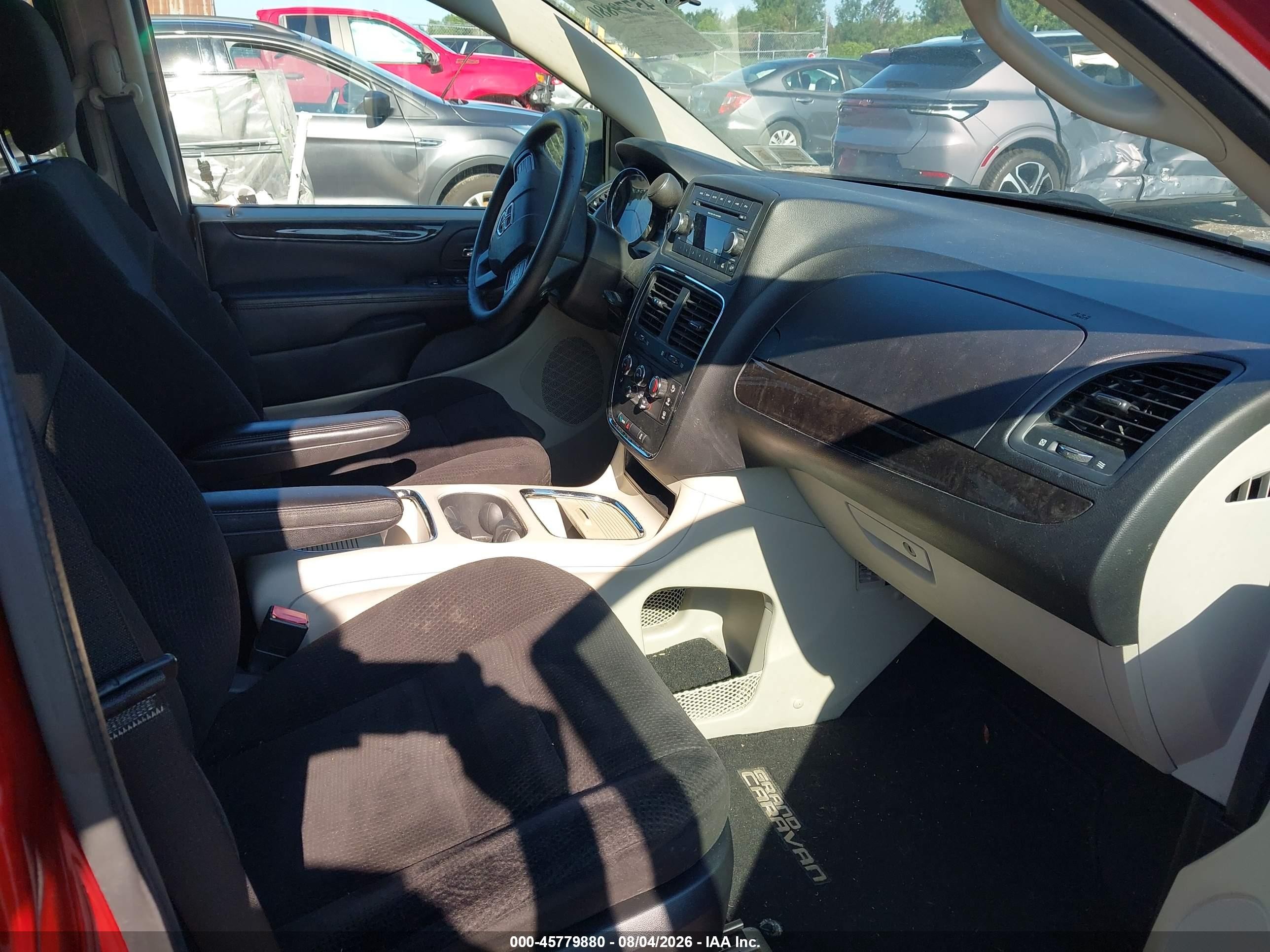 2014 Dodge Grand Caravan Sxt Red vin: 2C4RDGCG5ER349391