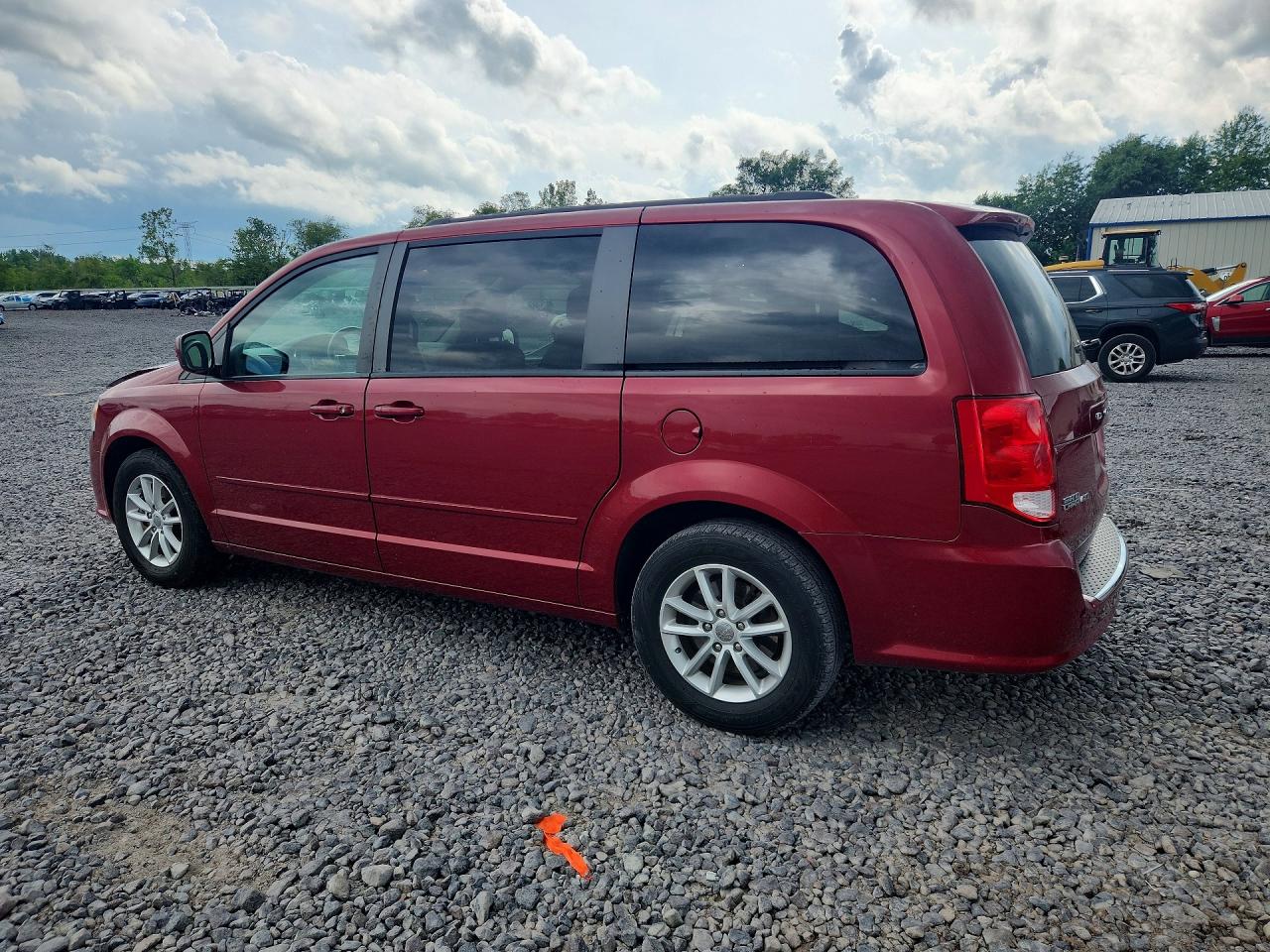 2014 Dodge Grand Caravan Sxt Burgundy vin: 2C4RDGCG5ER427667