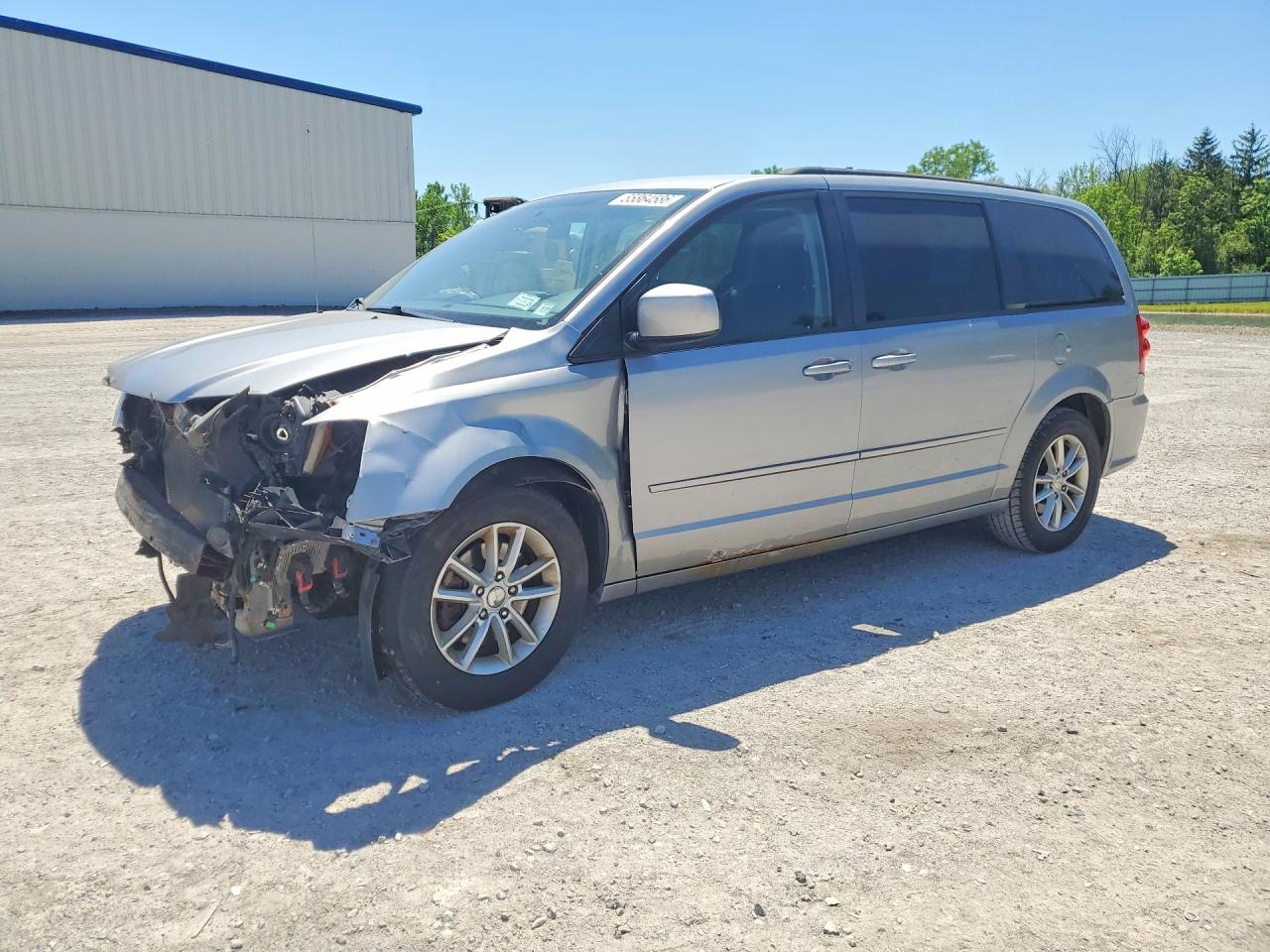 2014 Dodge Grand Caravan Sxt Silver vin: 2C4RDGCG5ER427751