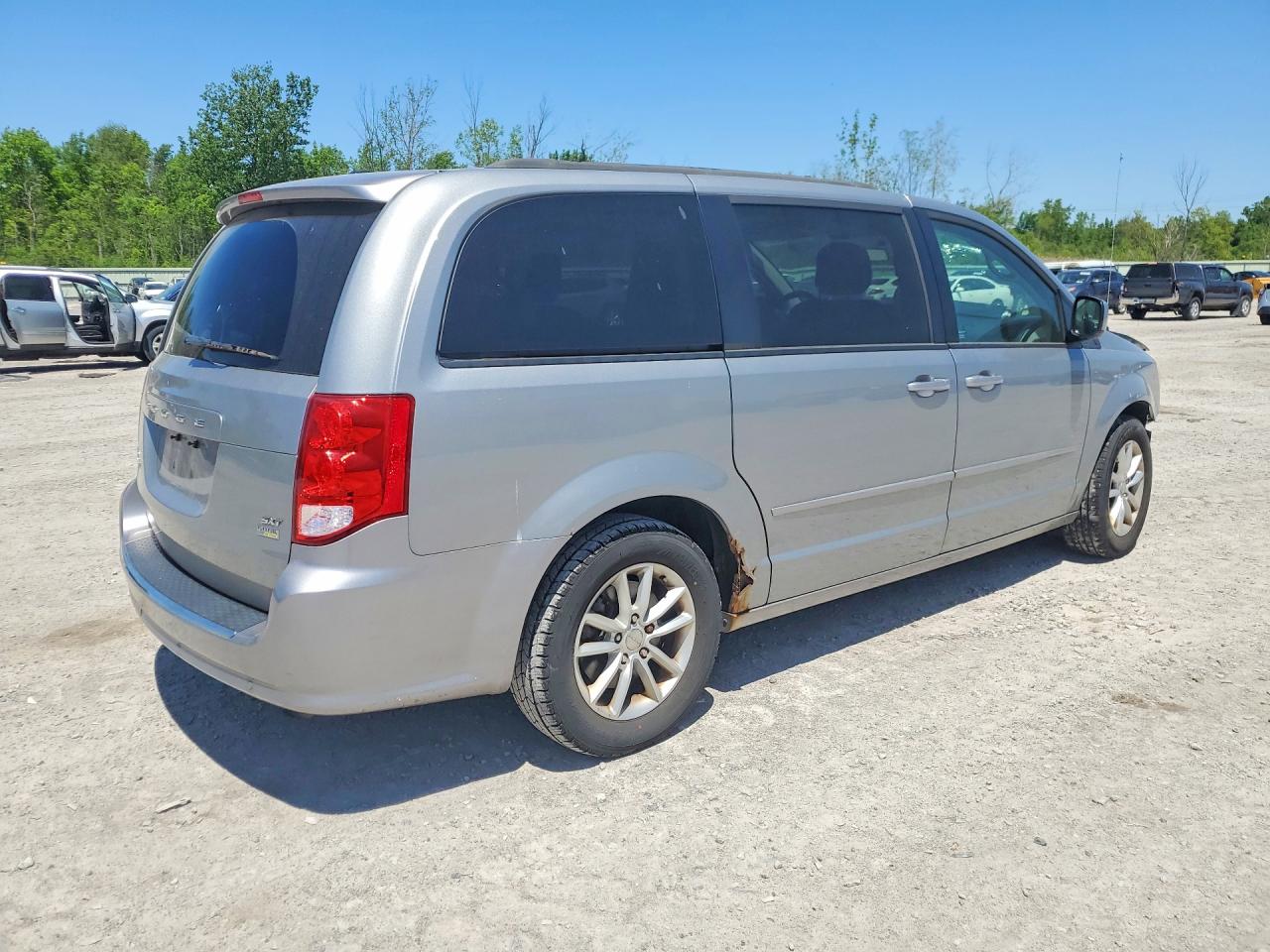 2014 Dodge Grand Caravan Sxt Silver vin: 2C4RDGCG5ER427751