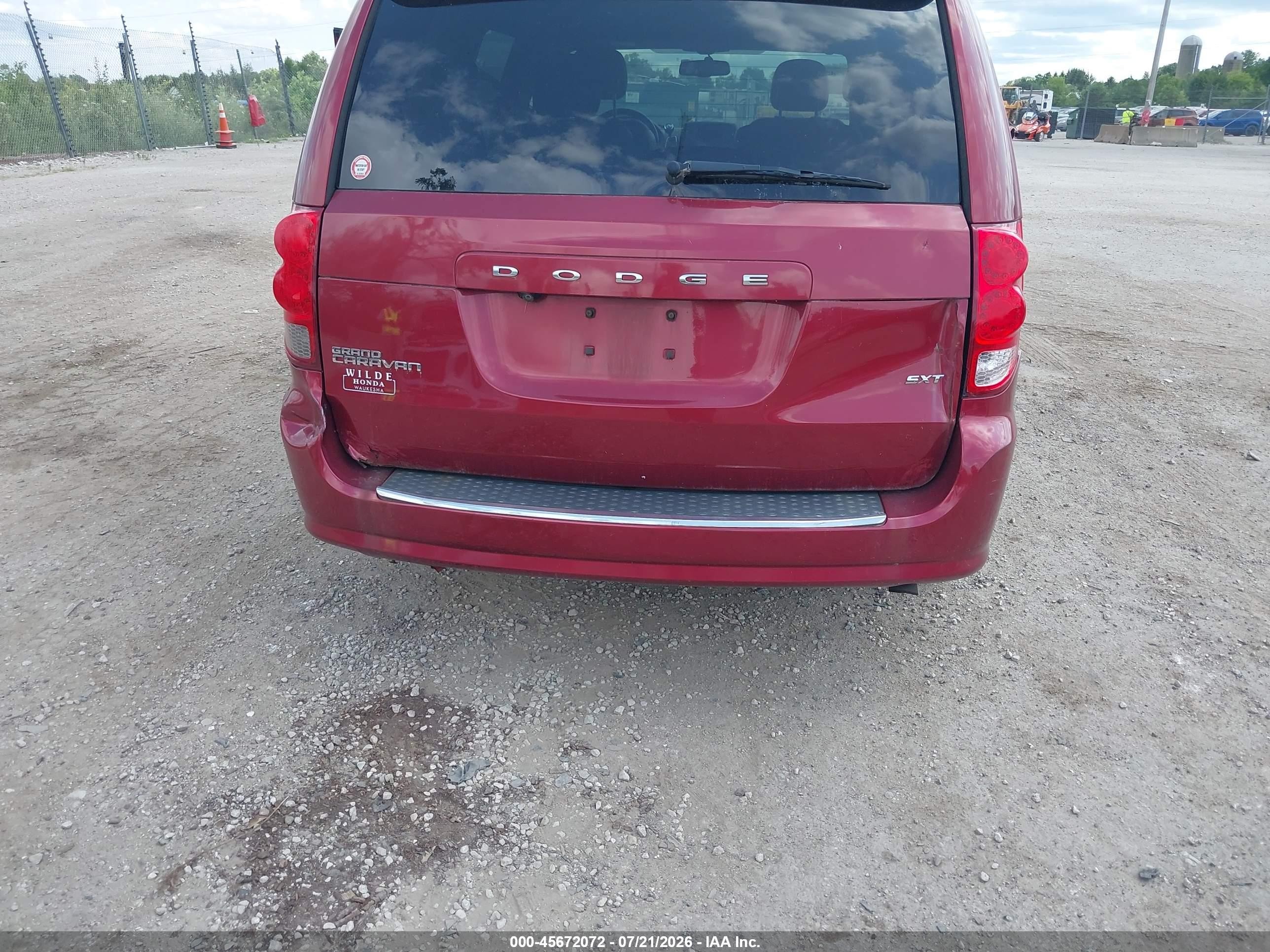 2014 Dodge Grand Caravan Sxt 30th Anniversary Red vin: 2C4RDGCG5ER459521