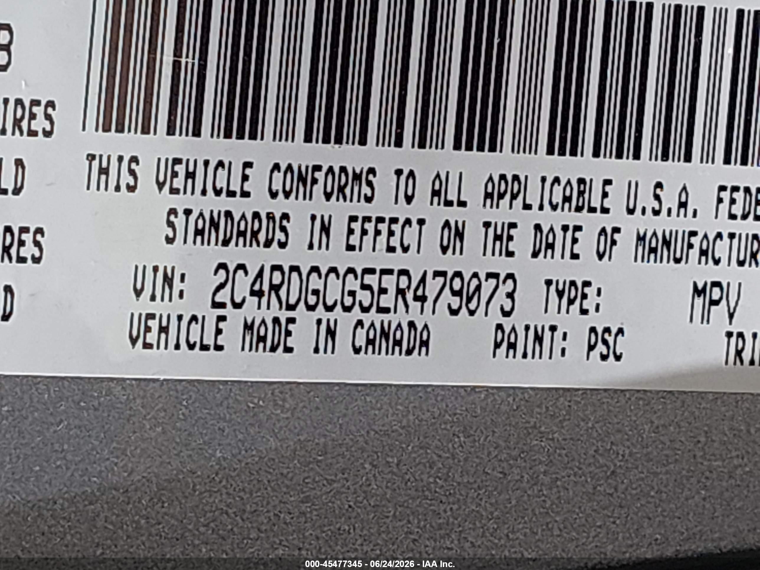 2014 Dodge Grand Caravan Sxt Silver vin: 2C4RDGCG5ER479073